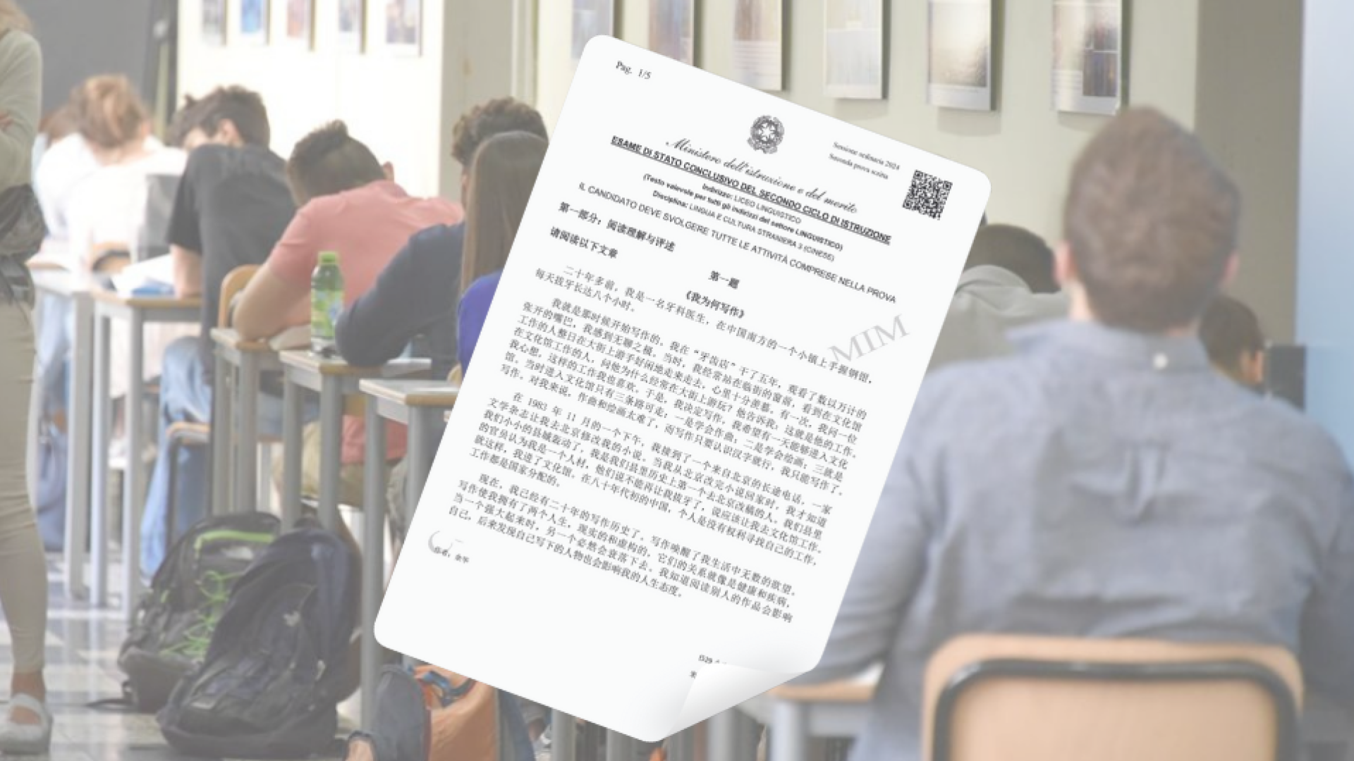 Maturità in cinese per 17 studentesse piacentine: debutto al liceo Gioia