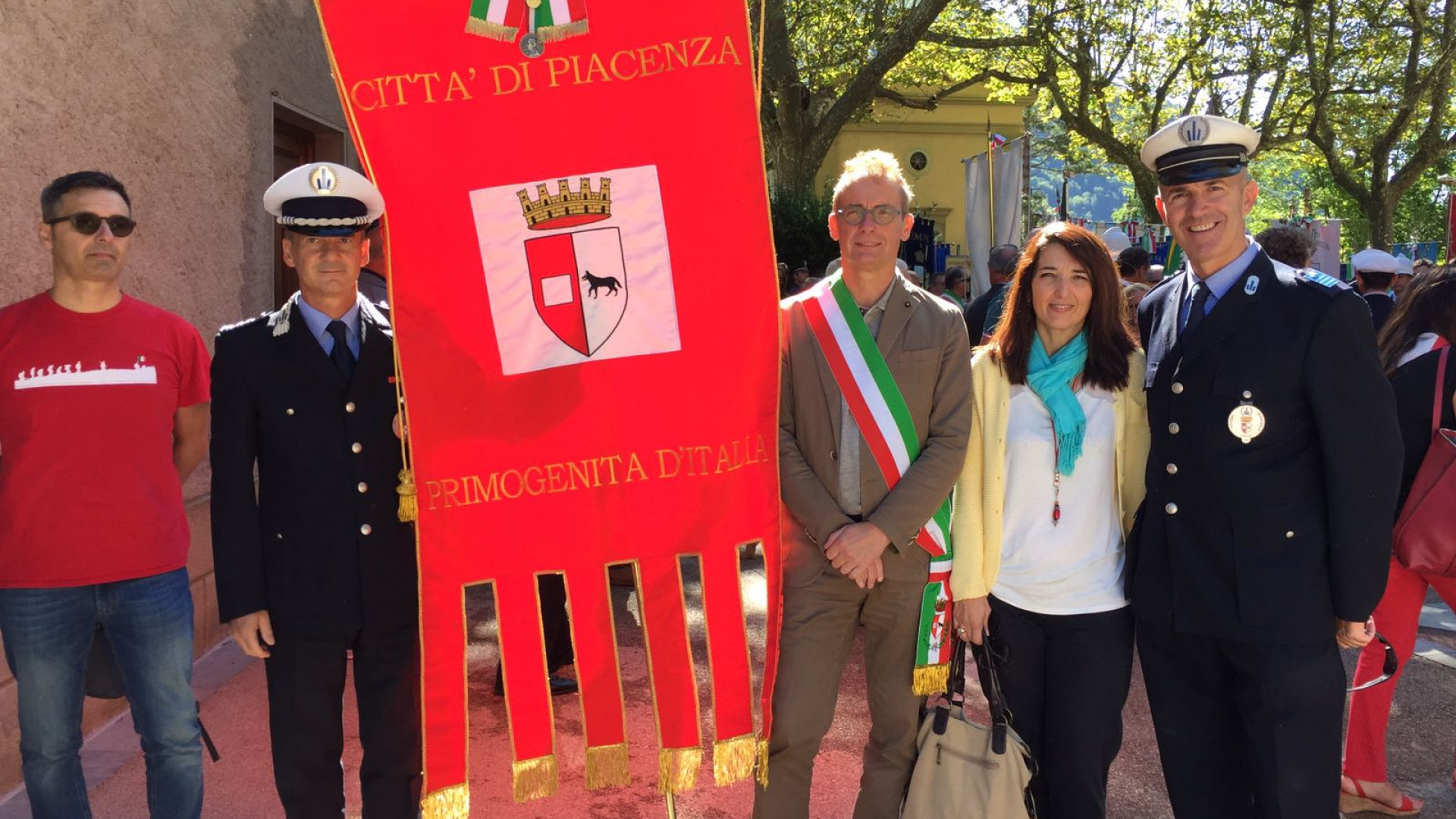 Sant'Anna di Stazzema, delegazione piacentina alla commemorazione