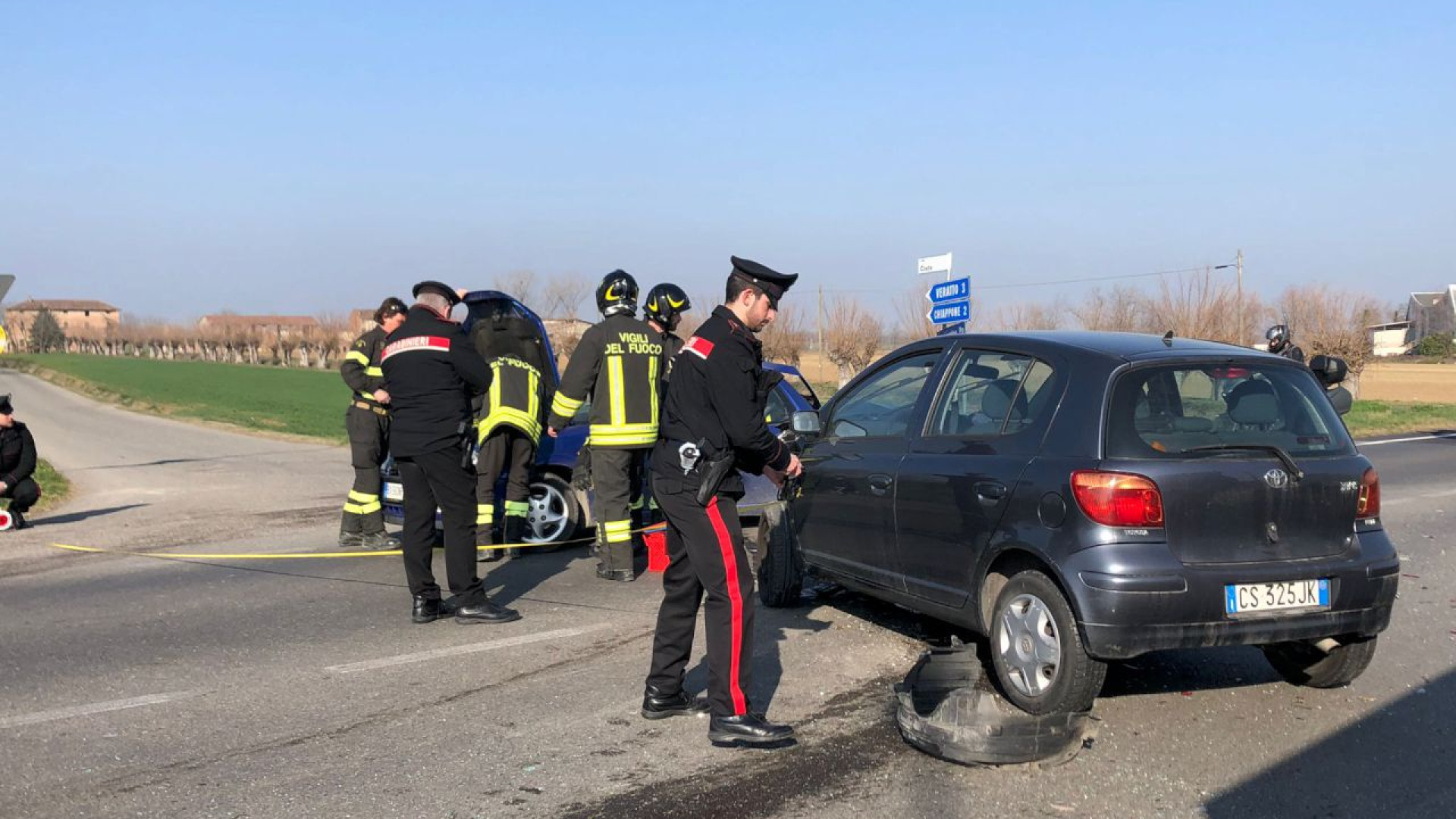 Scontro tra due auto a Sarmato, lievi ferite per due persone