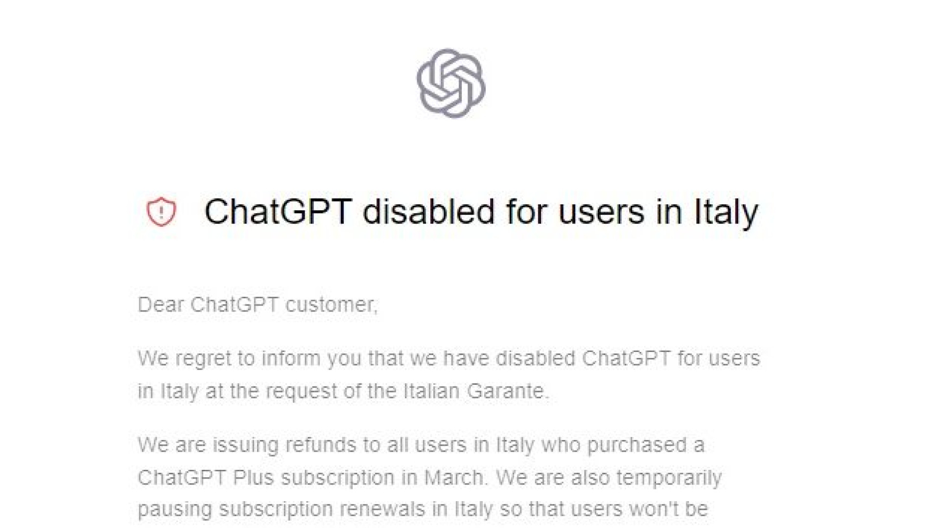 "Raccolta illecita di dati e accesso ai minori di 13 anni": il Garante blocca ChatGpt