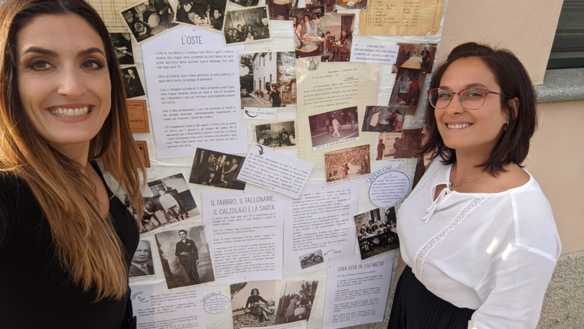 San Bonico, la storia della frazione rivive nel percorso ideato da Gaia, Elena ed Elisa