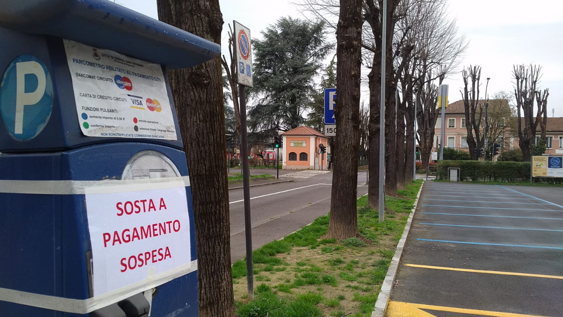 Parcheggi gratuiti a Castel San Giovanni. Sosta libera fino al 25 marzo