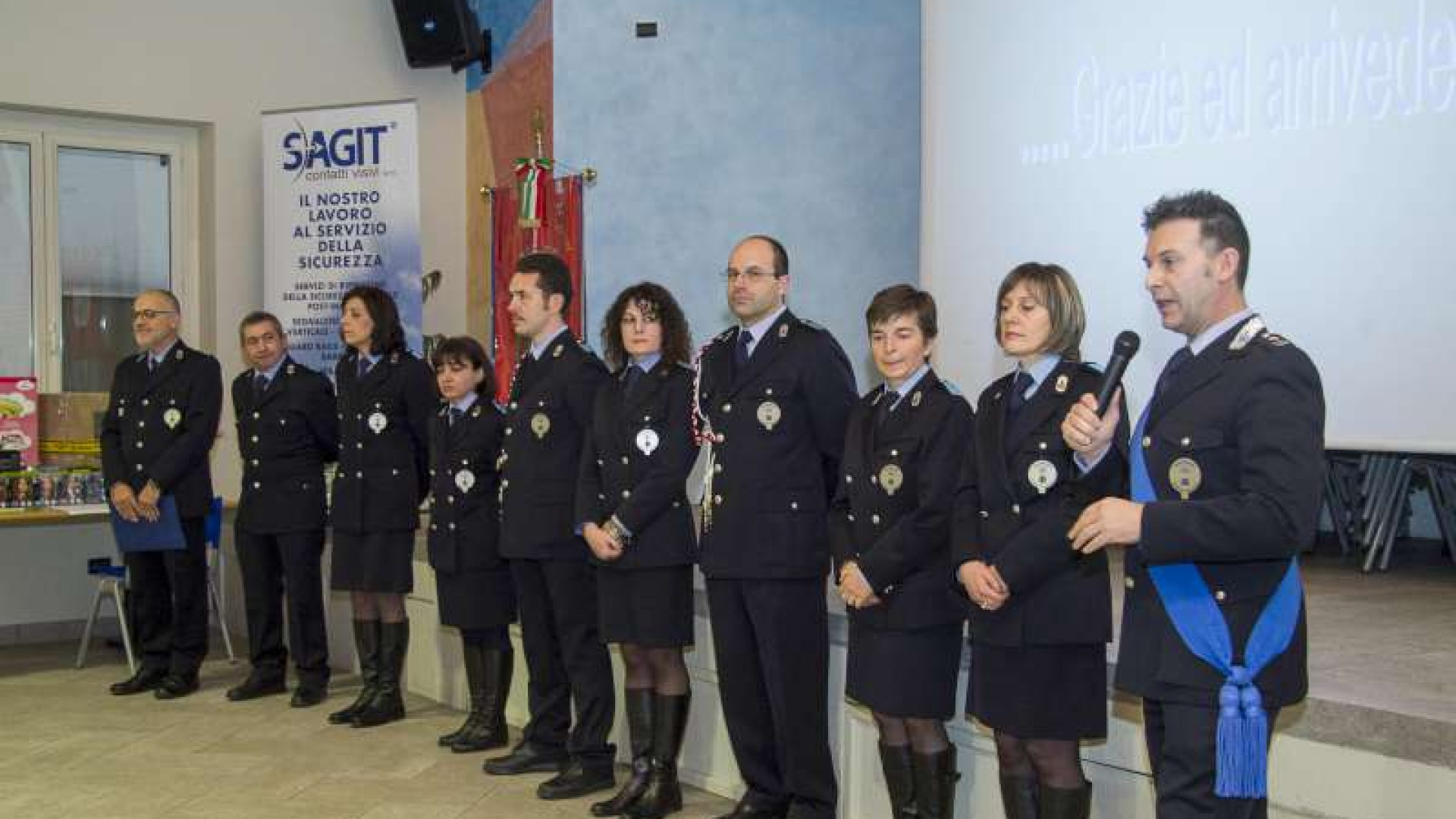 Castelsangiovanni, vigili urbani in festa per San Sebastiano