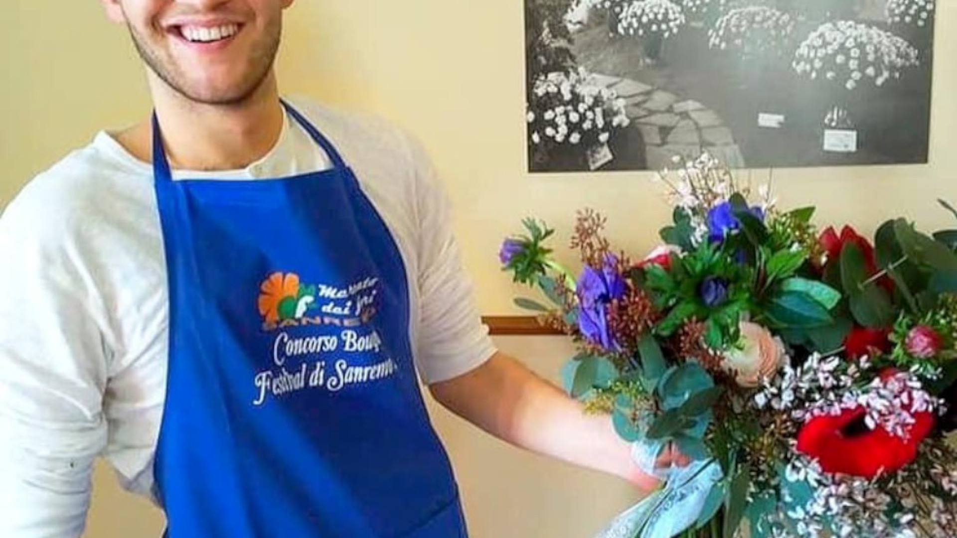 Da Fontana Pradosa a Sanremo: all'Ariston i fiori di Andrea Valizia