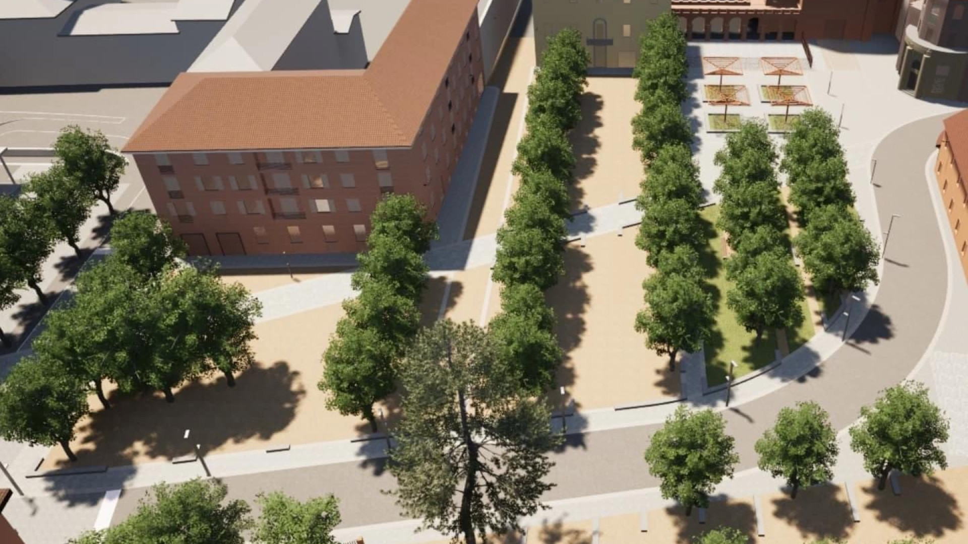 Oasi verde in piazza Casali: nel progetto 46 alberi, orto, parcheggi e passeggiata