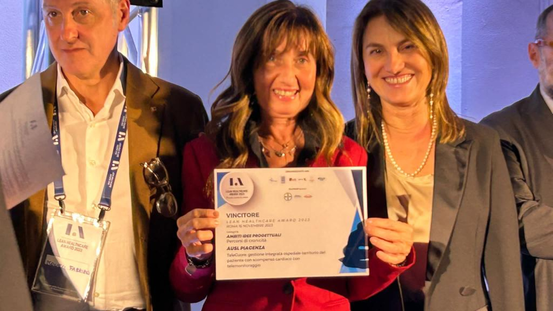 Con il progetto "Telecuore" Piacenza premiata al Len Healthcare Award 2023