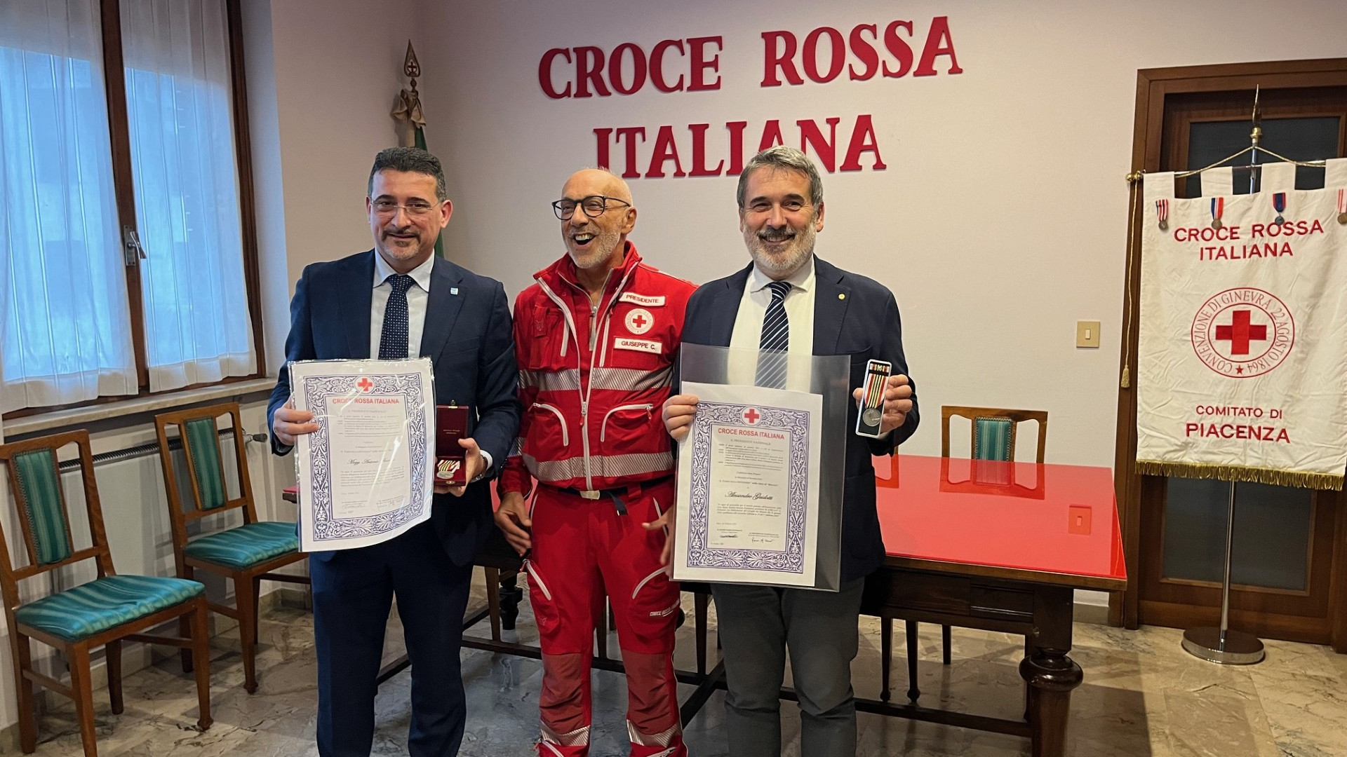 Croce rossa, benemerenza a Boemio e Guidotti: "Premiato il lavoro di squadra"