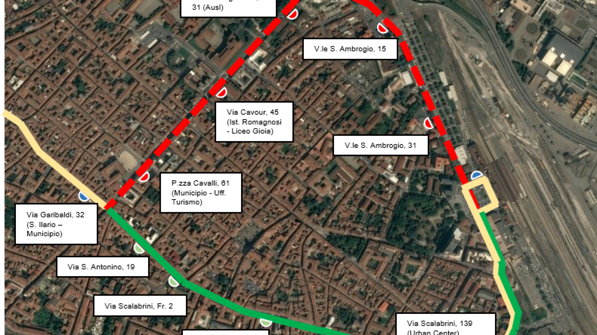 Trasporto pubblico, parte la sperimentazione: niente bus in piazza Cavalli nel weekend
