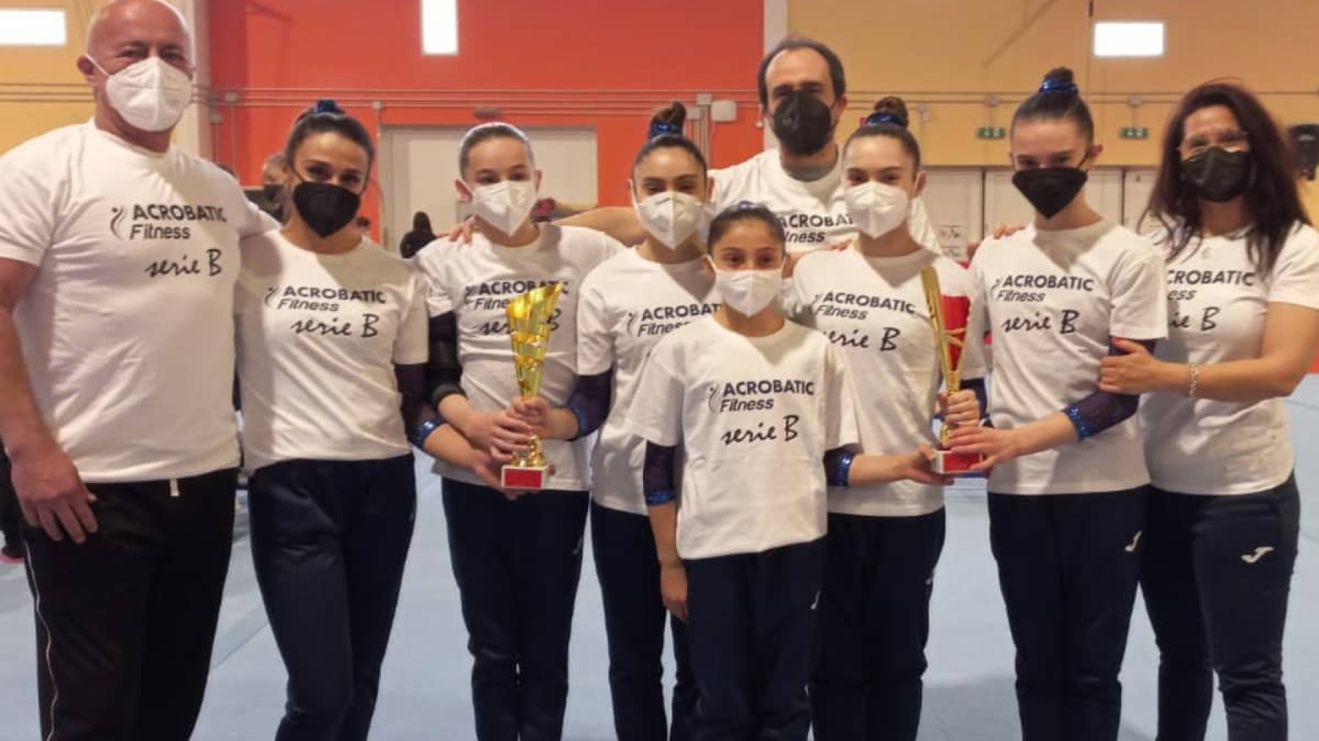 Grande impresa delle ragazze dell'Acrobatic Fitness promosse in serie B