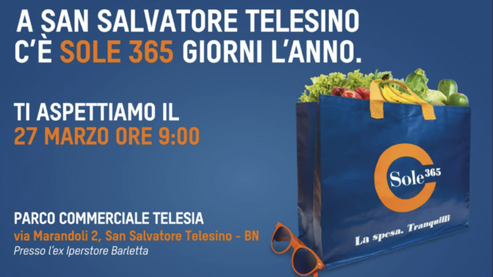 Nuova apertura Sole365 a San Salvatore Telesino (BN)