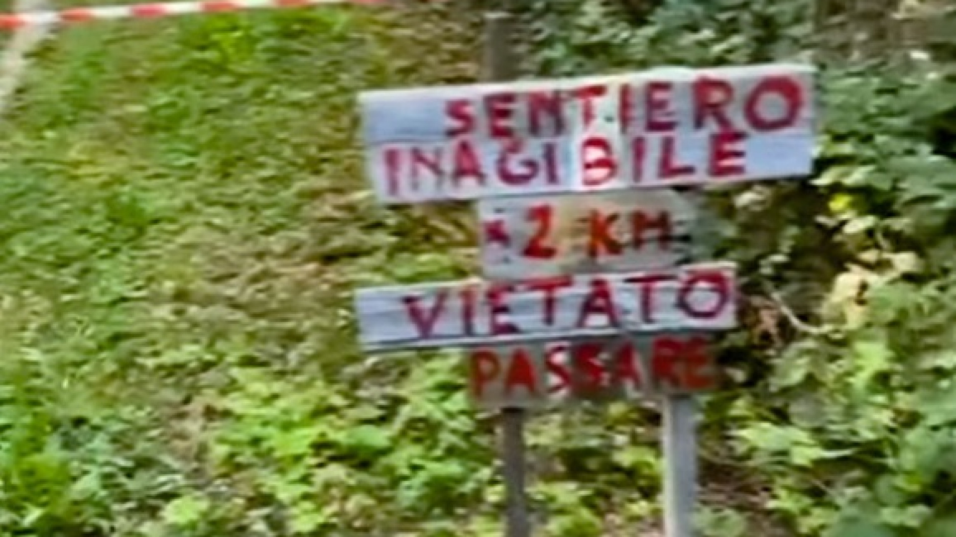 Il maltempo delle scorse settimane rende inagibile un tratto del Sentiero del Tidone