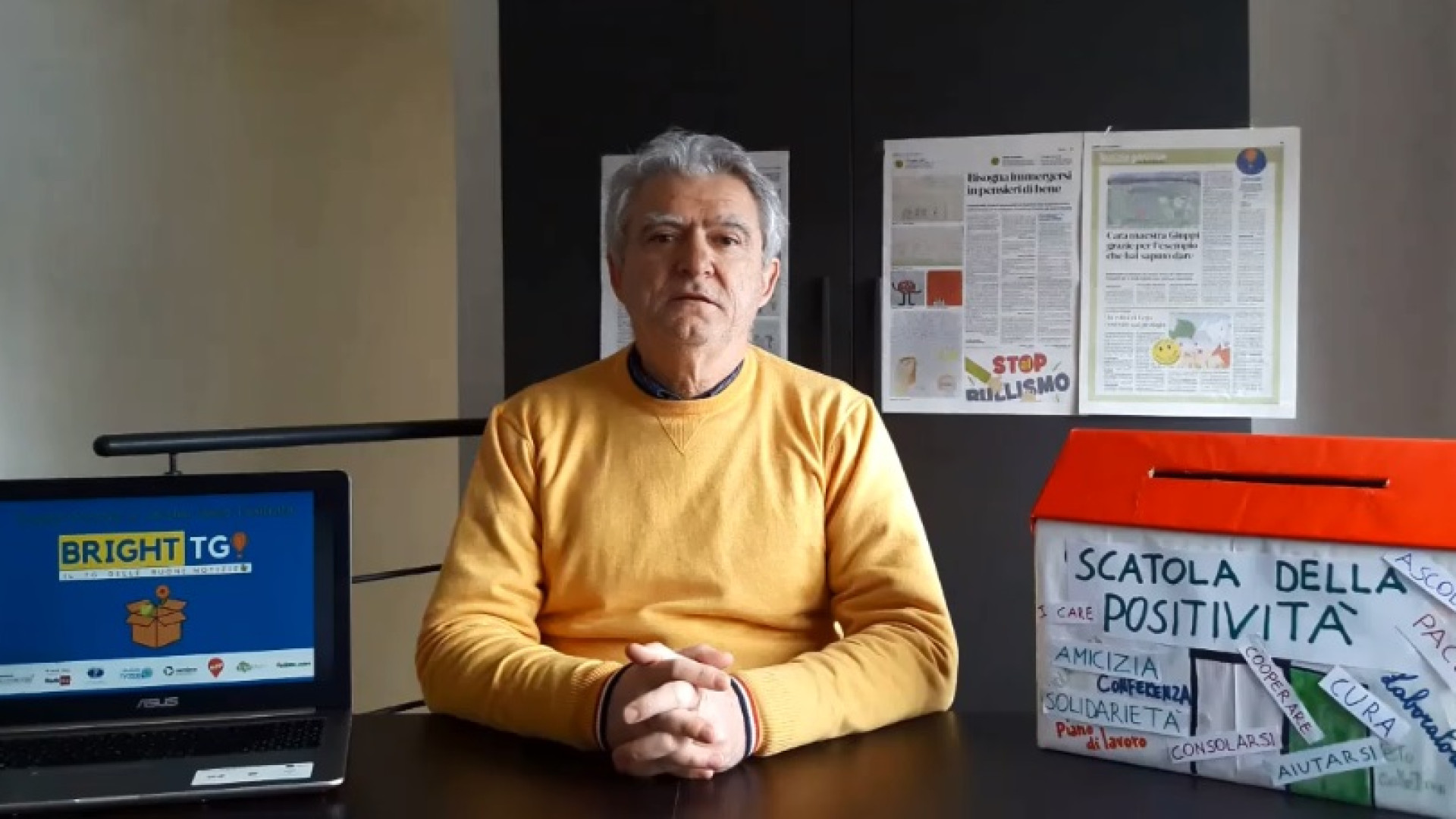"Il mio Tg delle buone notizie per diffondere lezioni di positività"