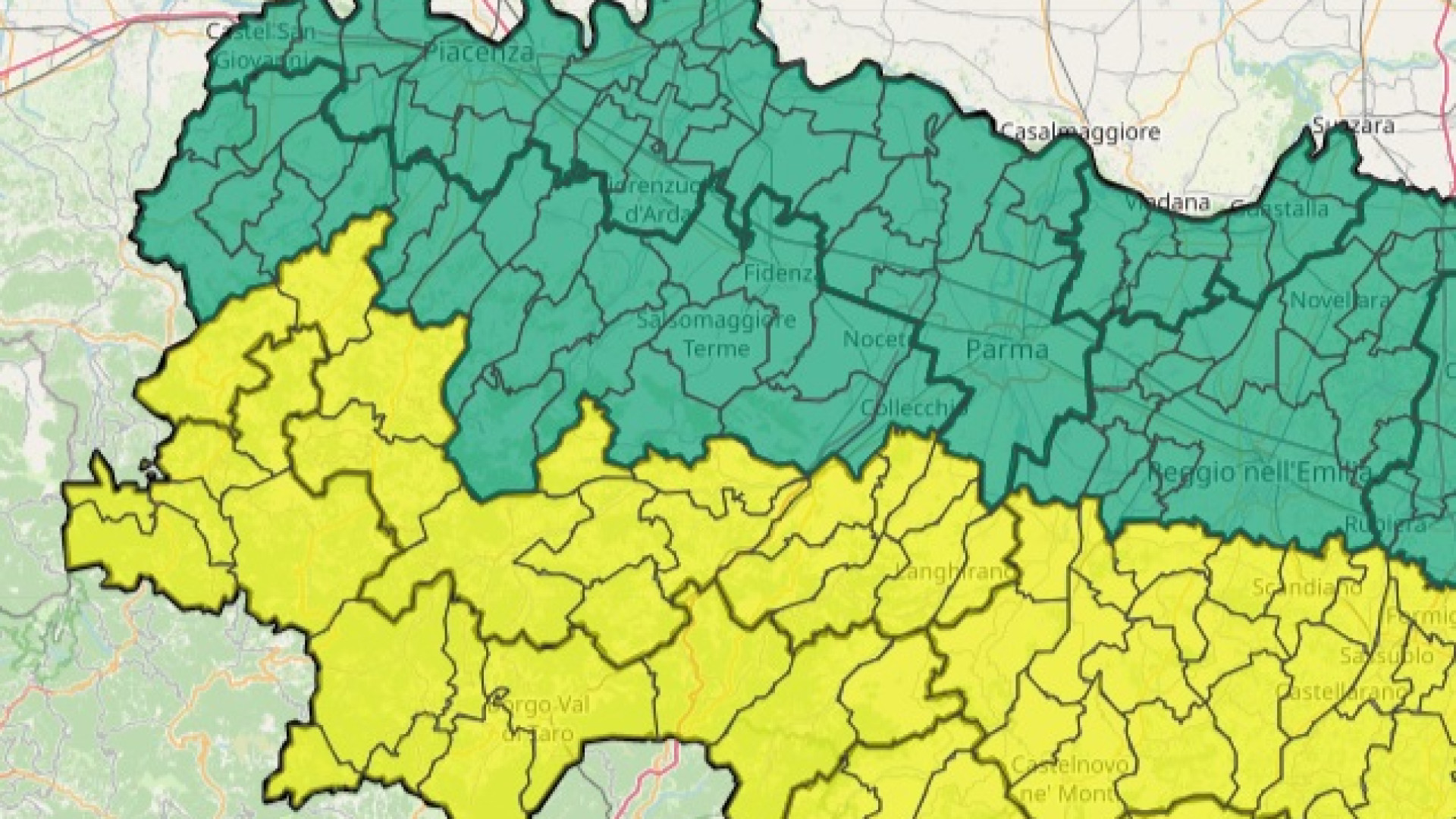 Allerta meteo, domani previste raffiche di vento nel Piacentino