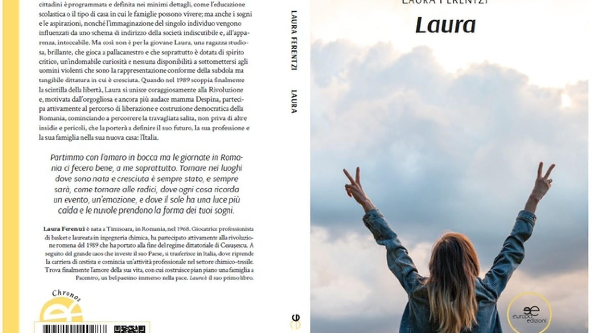 "Laura", un romanzo autobiografico tra libertà, amore e sogni da realizzare