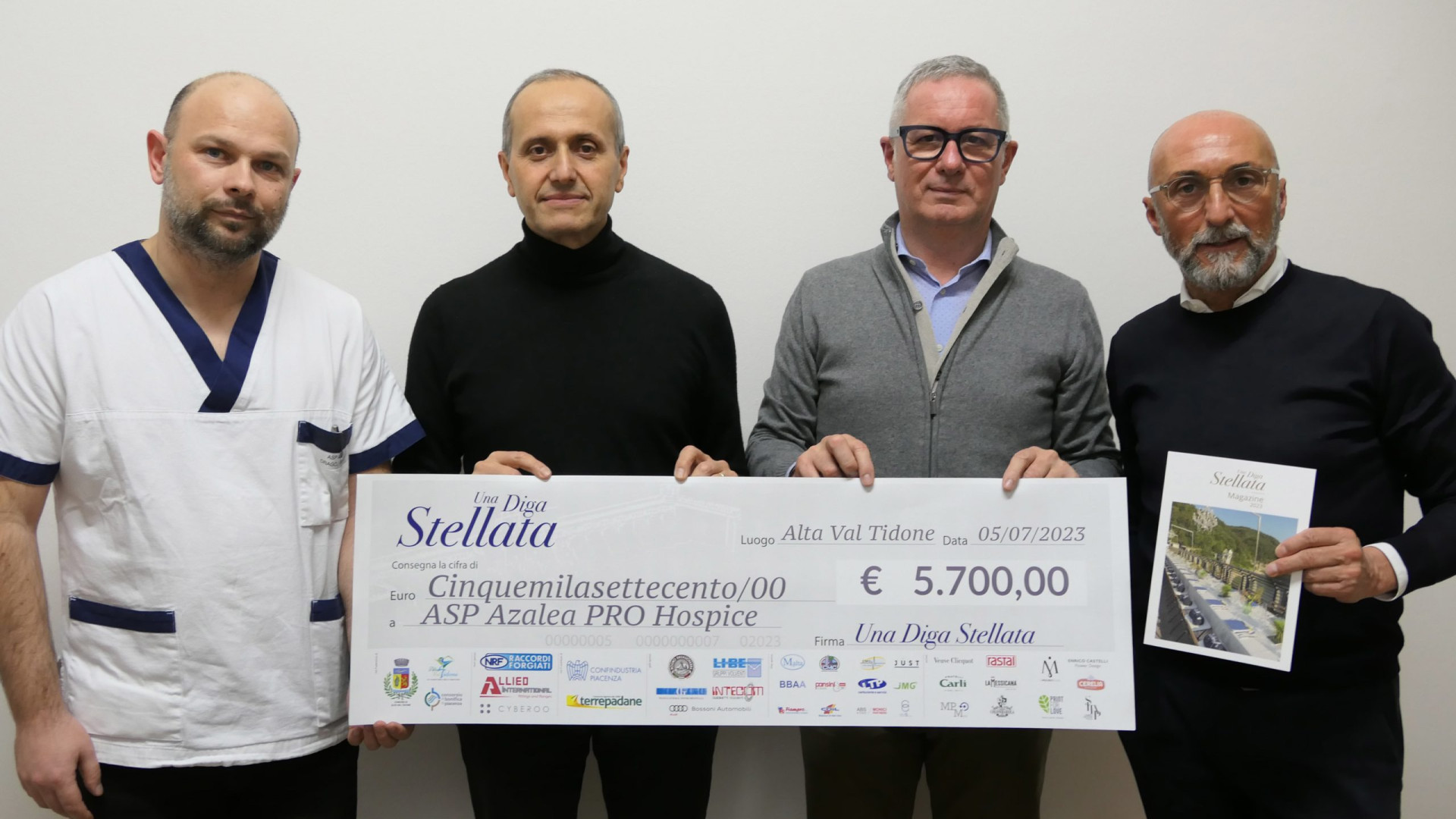 "Una diga stellata", grazie alla cena solidale in tre anni 20mila euro all'hospice
