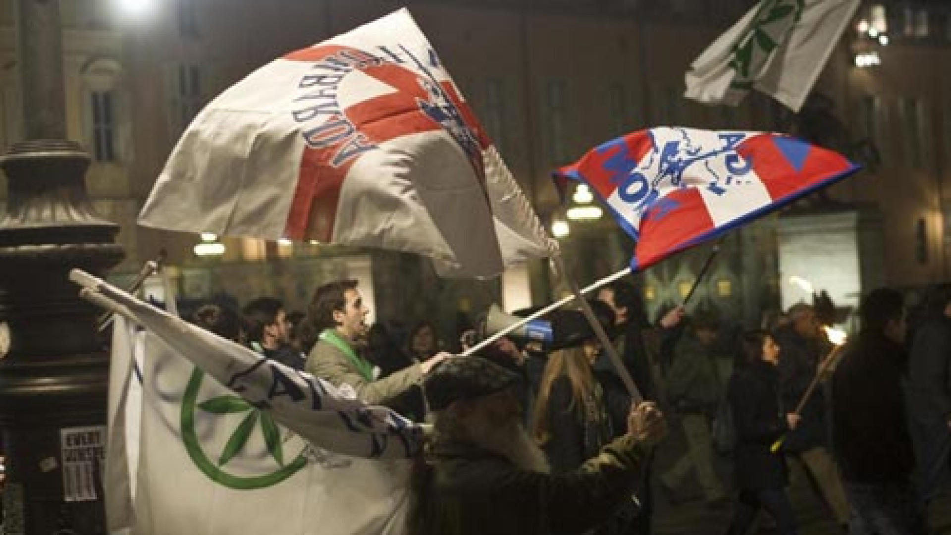 Lega, fiaccolata per la sicurezza con il segretario nazionale Matteo Salvini