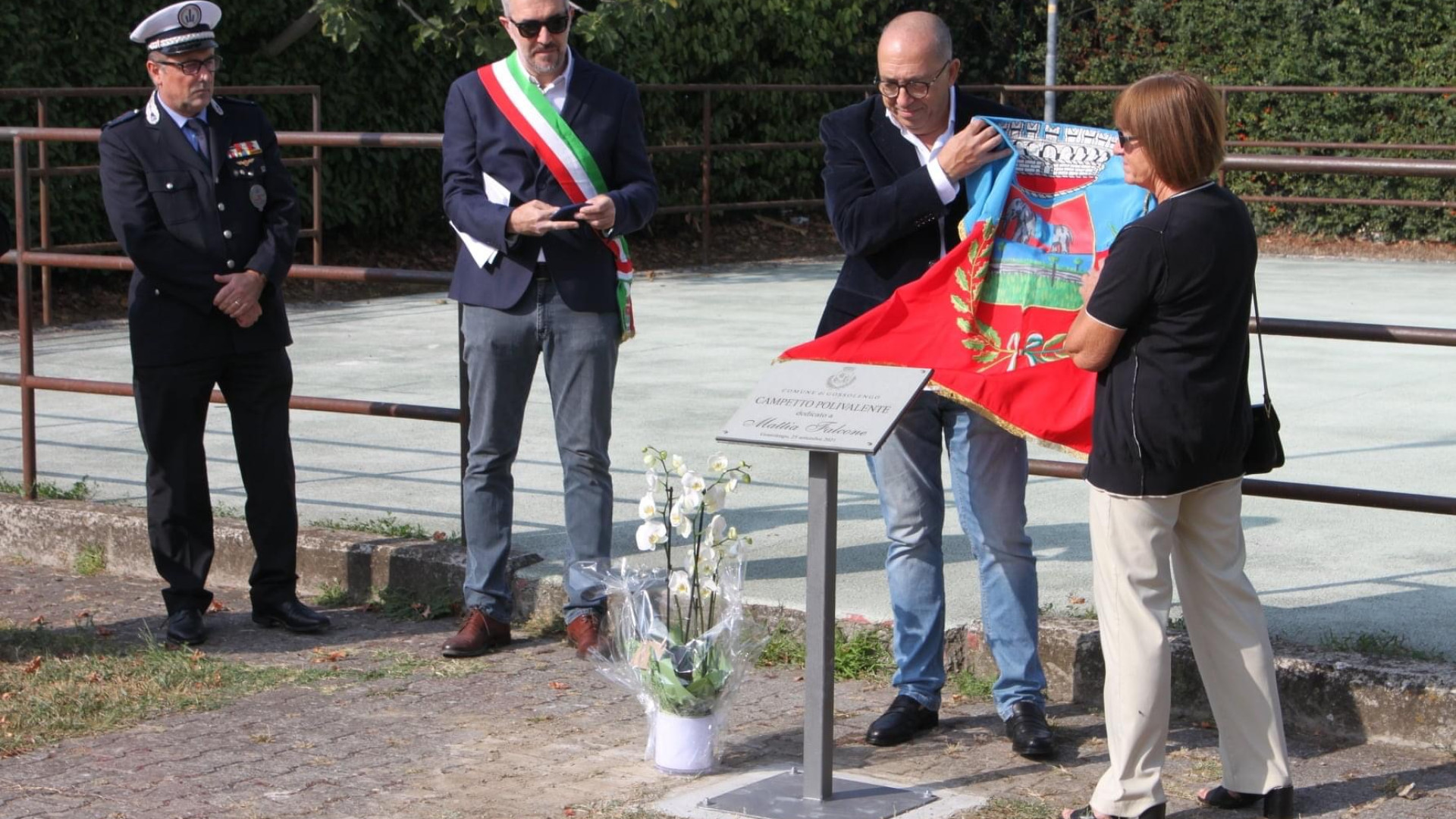 Quarto, il campo polivalente intitolato a Mattia Falcone a 10 anni dalla scomparsa