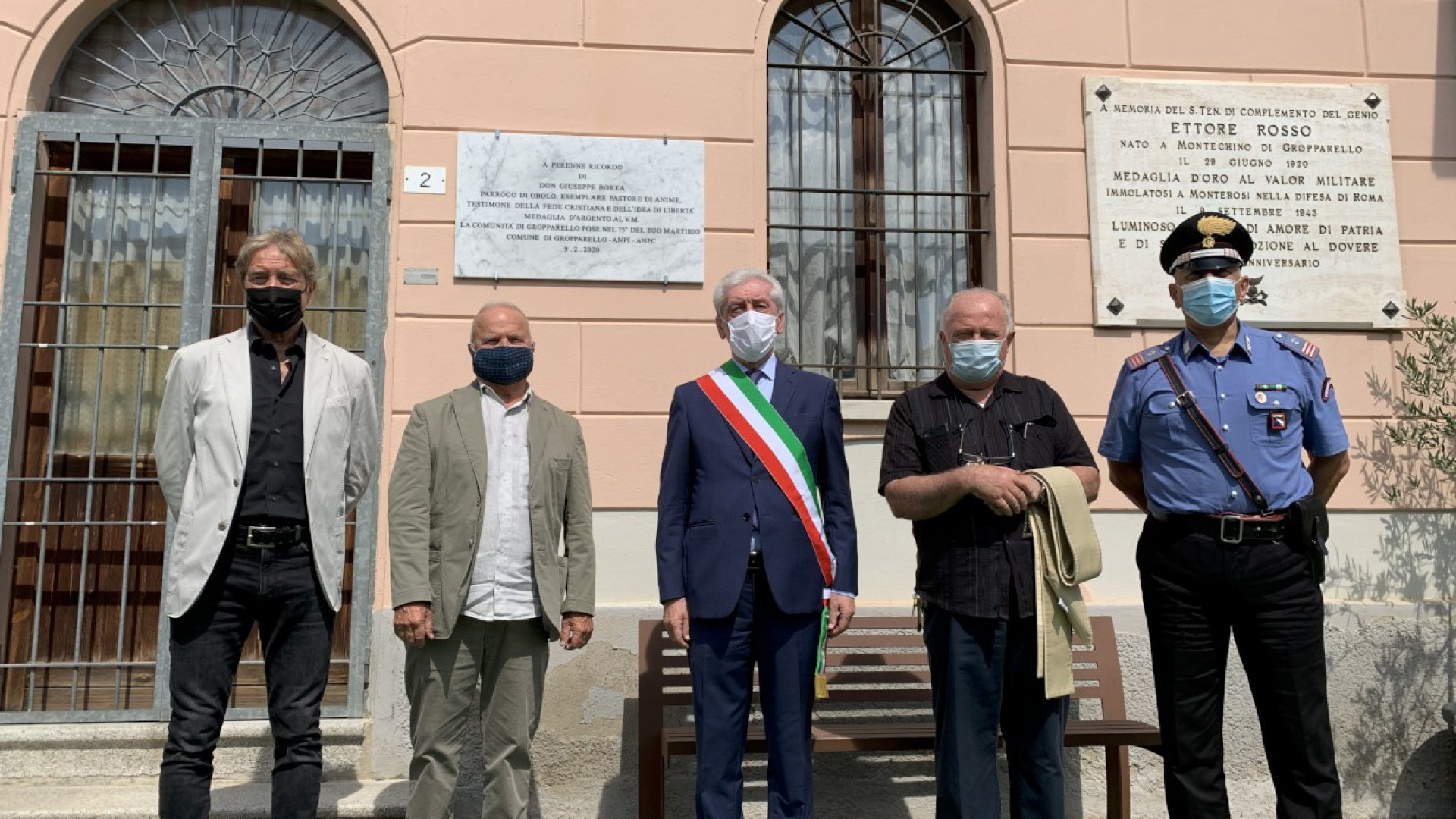 Gropparello, una lapide in ricordo del sacrificio di don Borea. "Vinse la libertà"