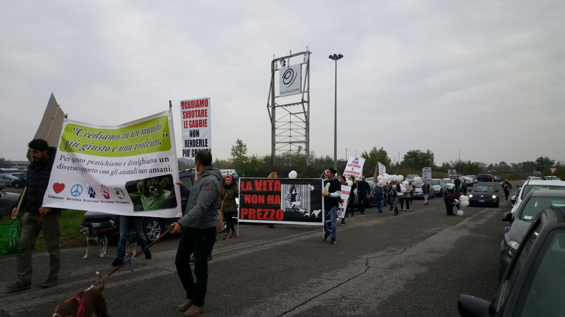 Il Petsfestival sfonda quota 30mila visitatori. Sit in di protesta degli animalisti. FOTO