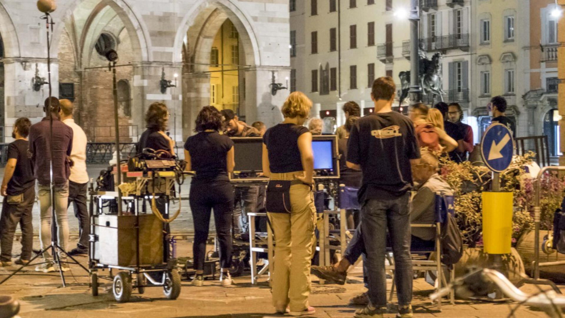 In piazza Cavalli le riprese del cortometraggio di Gianni Amelio