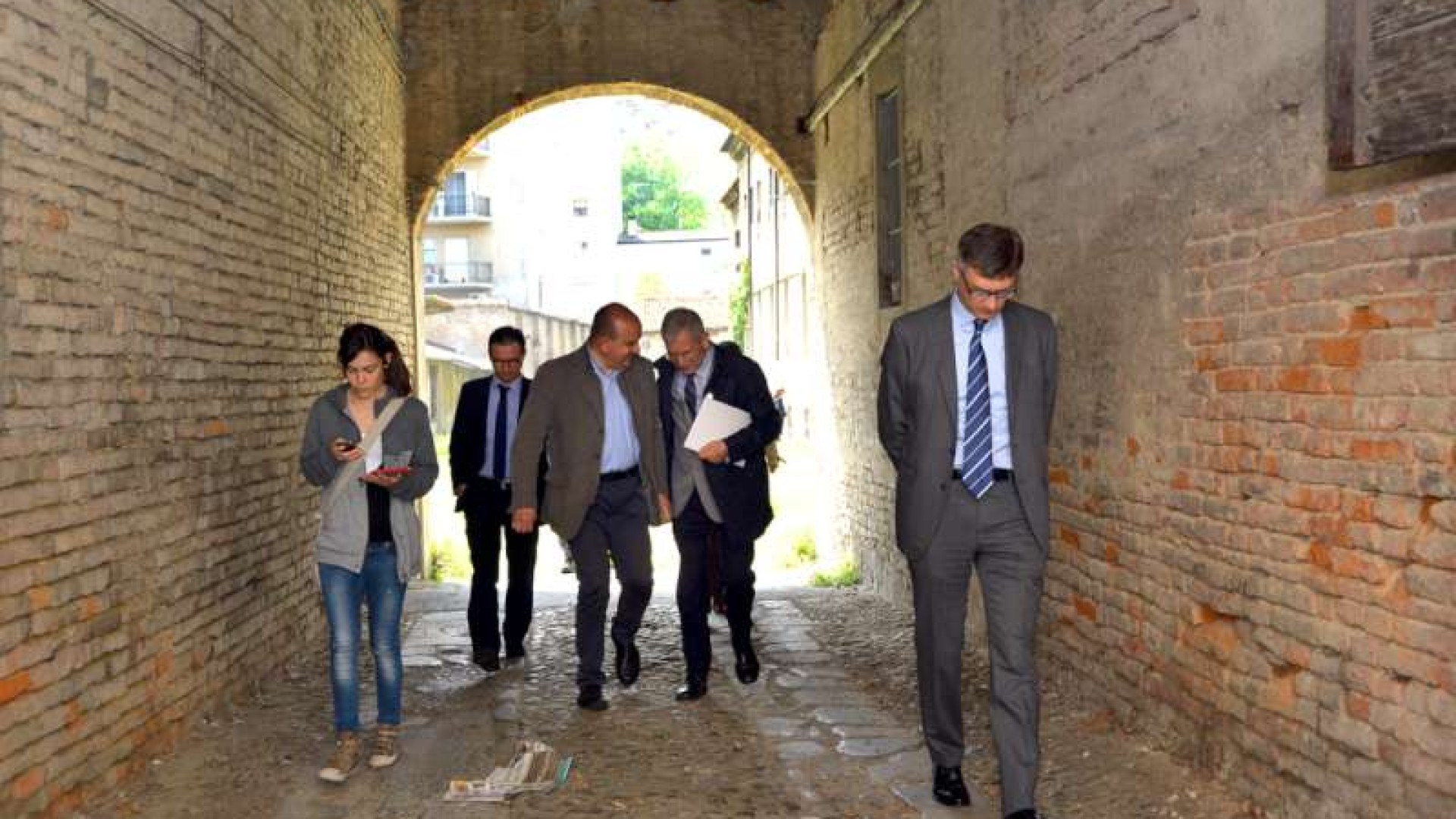 Ex convento Santa Chiara, sopralluogo della Giunta comunale e dei vertici della Fondazione
