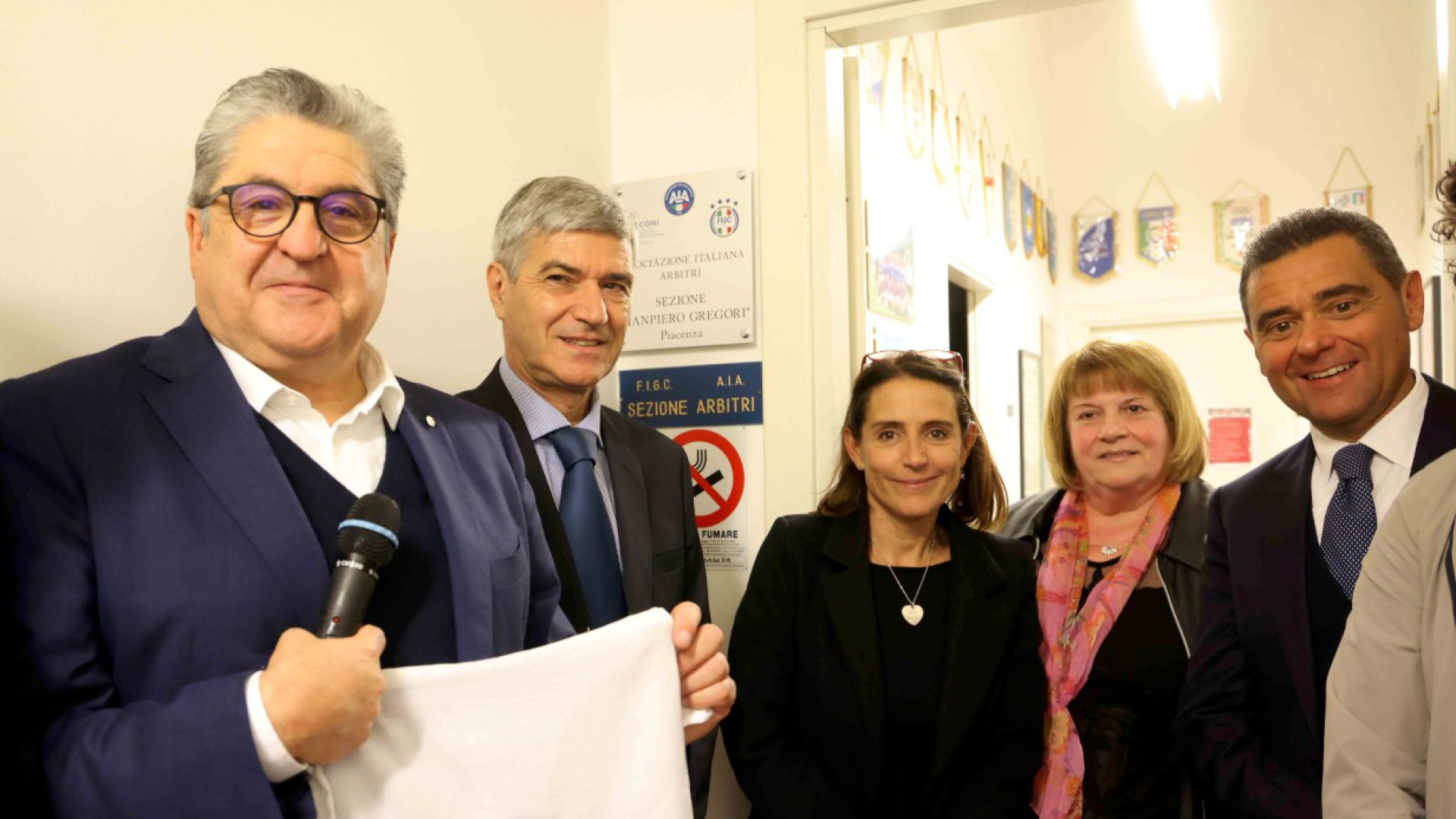 La sezione degli arbitri di Piacenza intitolata a Giampiero Gregori