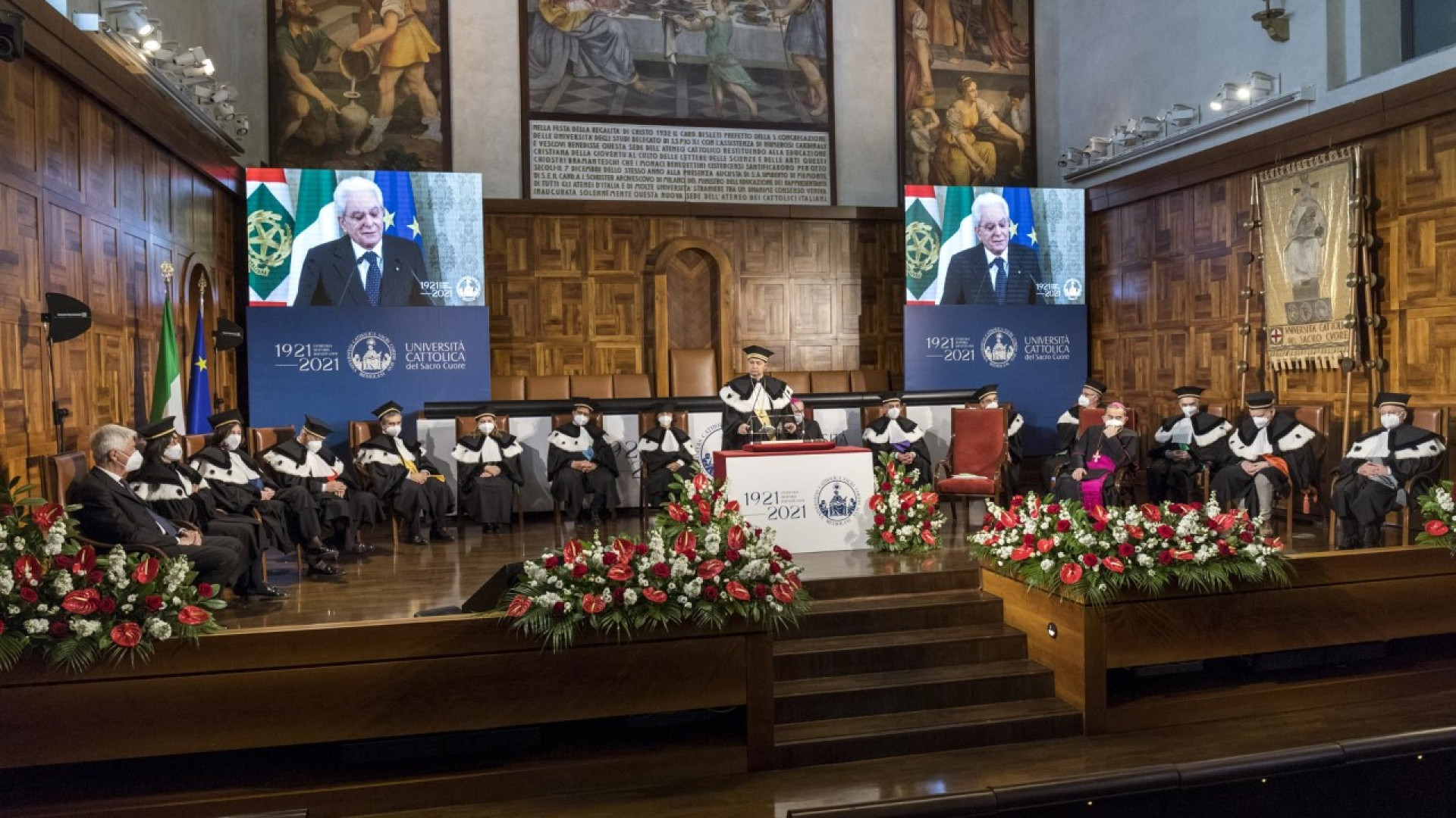 Università Cattolica, il presidente Mattarella apre le celebrazioni per il Centenario
