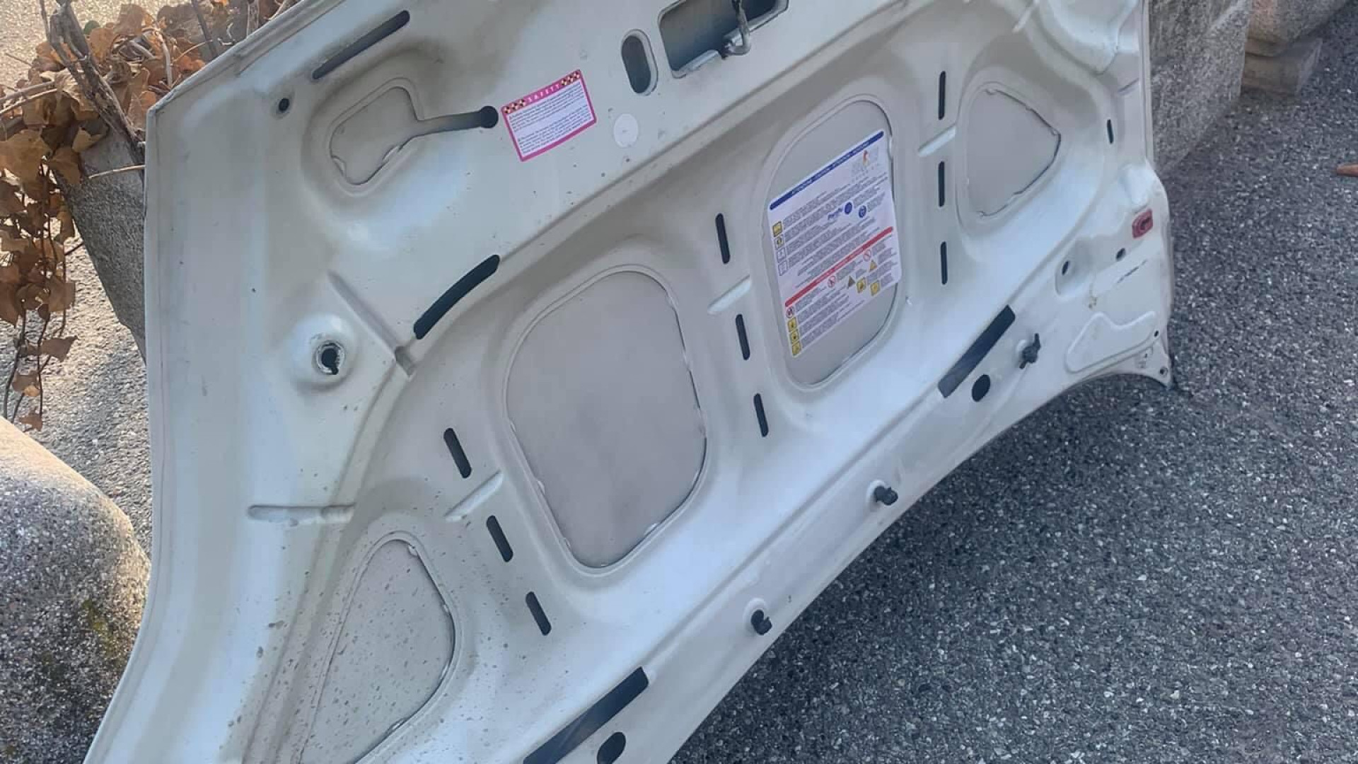 Un pezzo di carrozzeria di un'auto nel cassonetto dei rifiuti: scatta la sanzione