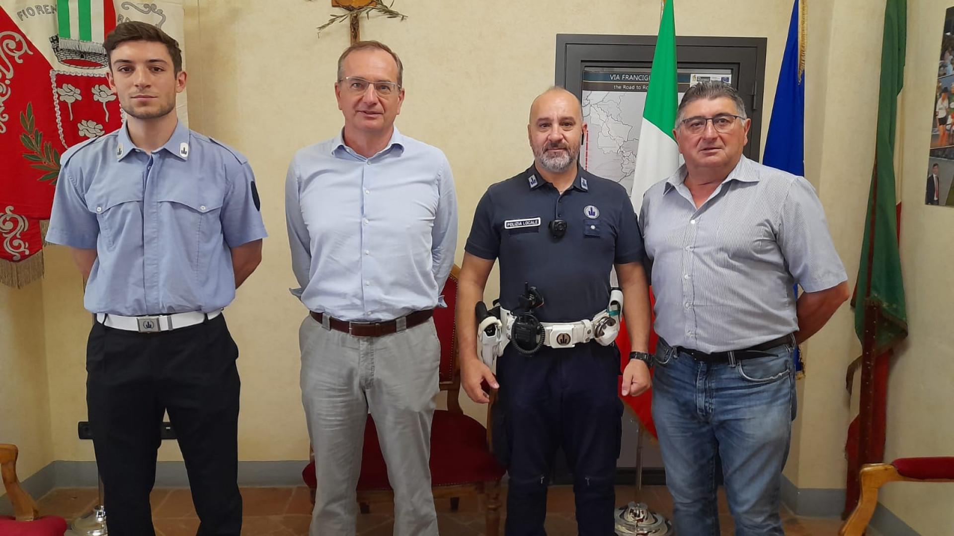 Polizia locale di Fiorenzuola, nuovo ingresso in organico: Alex Mele di 24 anni