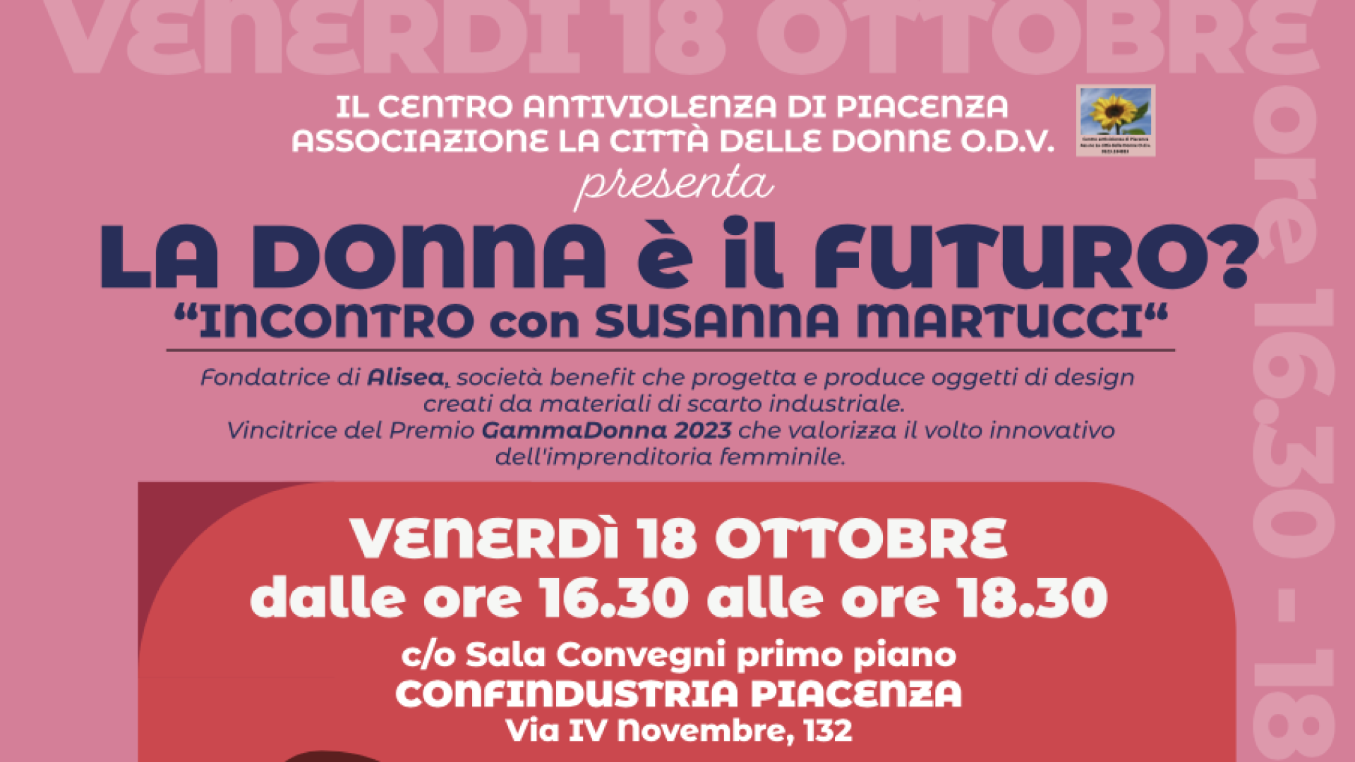 Domani in Confindustria "La donna è il futuro": ospite la manager Susanna Martucci