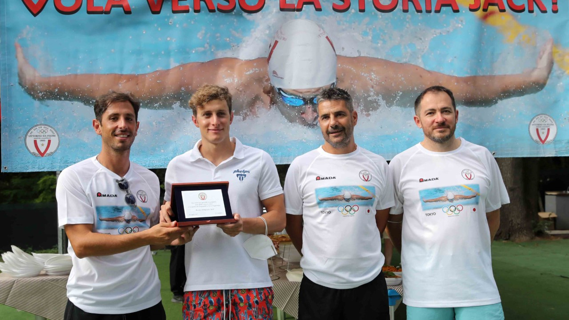 Vittorino Da Feltre "saluta" Giacomo Carini in partenza per Tokyo: "Fai la storia"