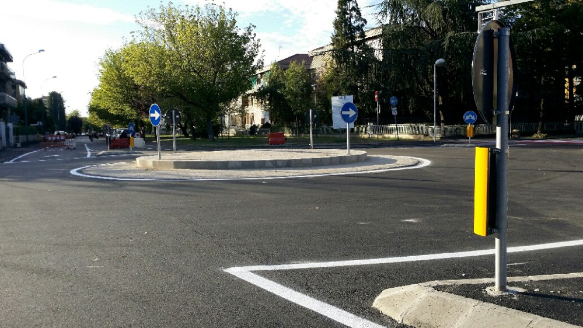 Fiorenzuola, completata la rotatoria sulla Castellana. Snodo nevralgico con il campus