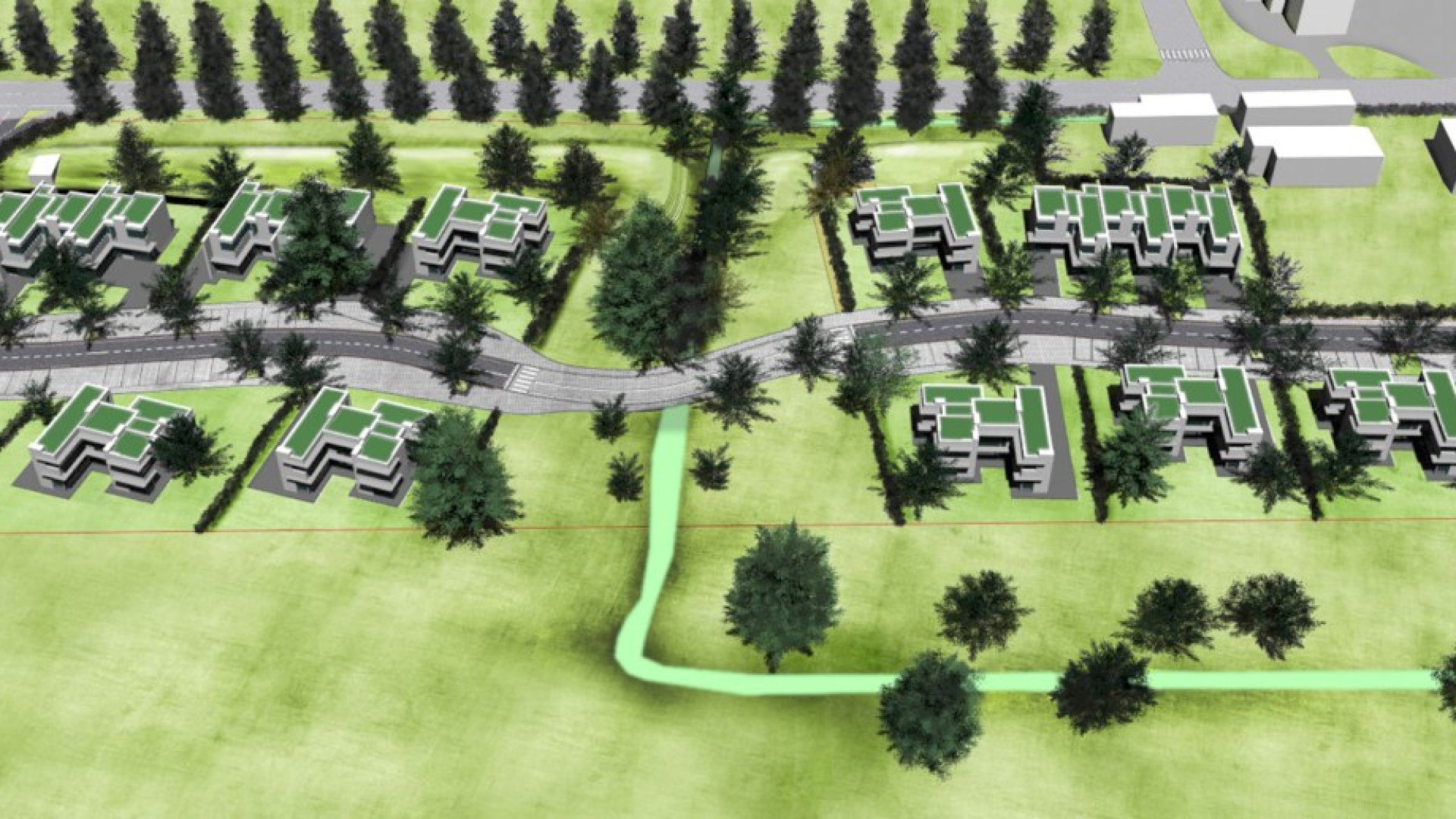 Area residenziale Madonna del Pilastro: viali alberati e risparmio energetico