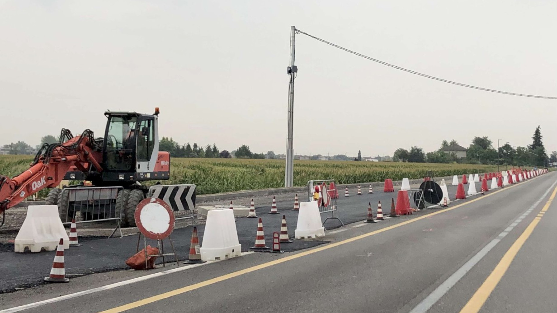 Nuova rotonda a Gossolengo, da lunedì chiuso il bivio tra la Provinciale e via Matteotti