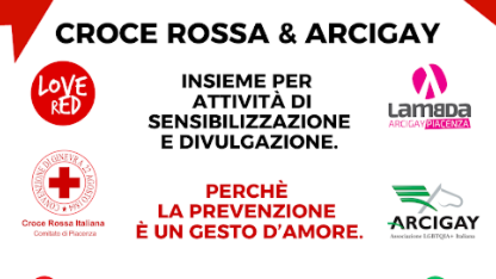 Croce rossa e Arcigay insieme a Piacenza per la giornata mondiale contro l'Aids