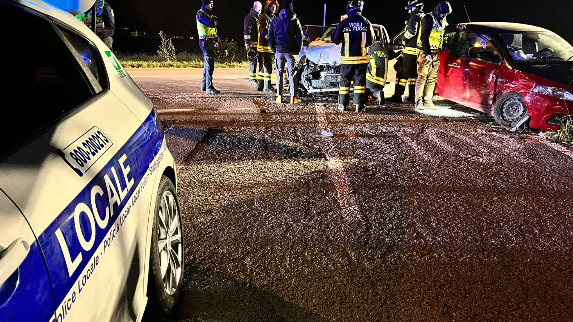 Scontro tra due auto a Grazzano Visconti, donna ferita trasportata in ospedale