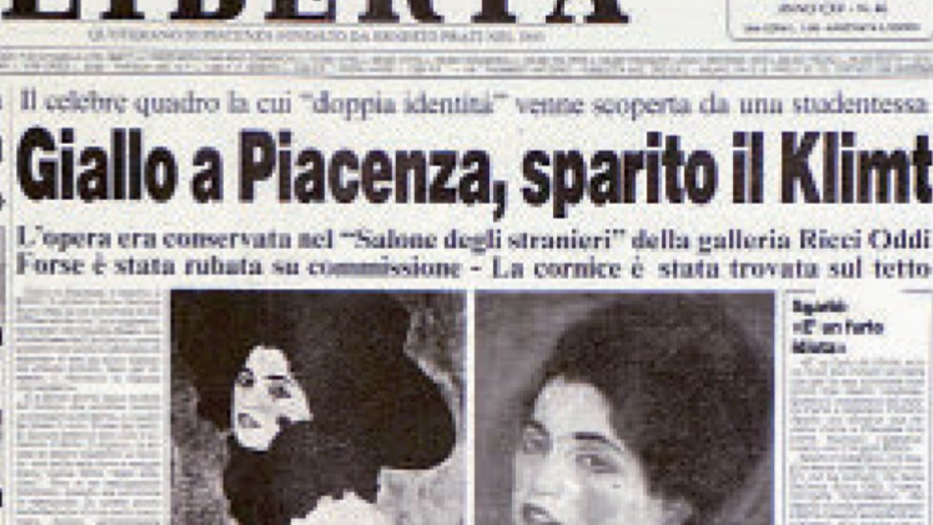 22 febbraio 1997: “E’ sparito il Klimt”. Prima puntata del podcast “Dove sei stata?”