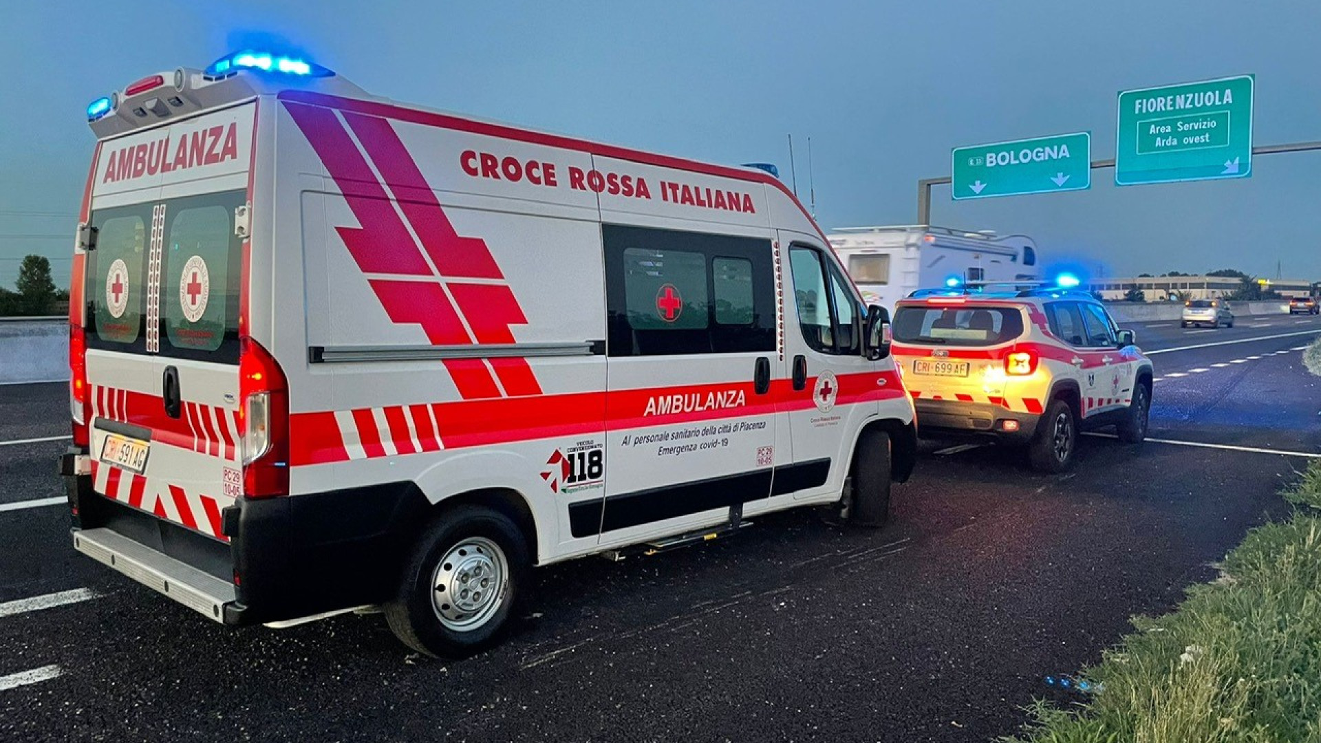Esodo estivo: Croce Rossa Piacenza in A1 per l'assistenza ai viaggiatori