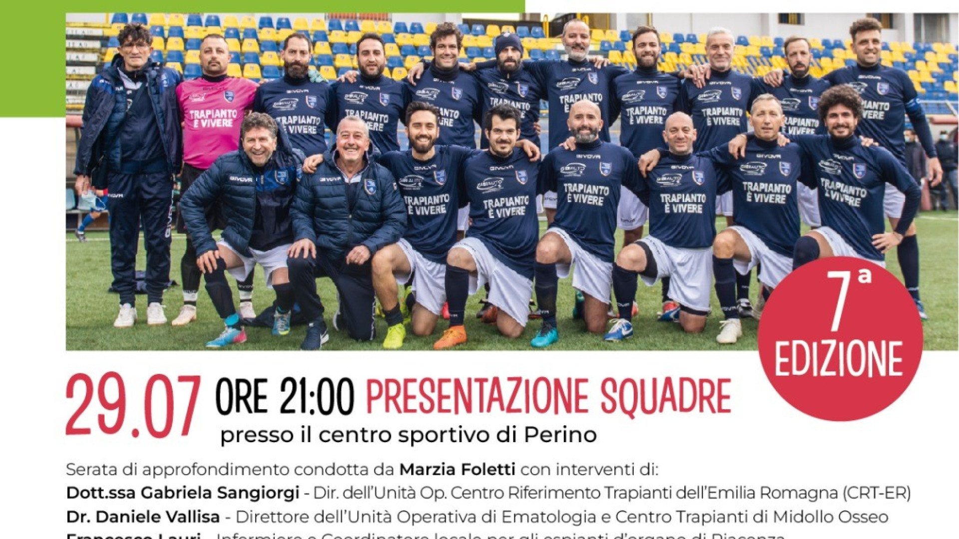Nazionale italiana calcio trapiantati torna per "Una partita per la vita"