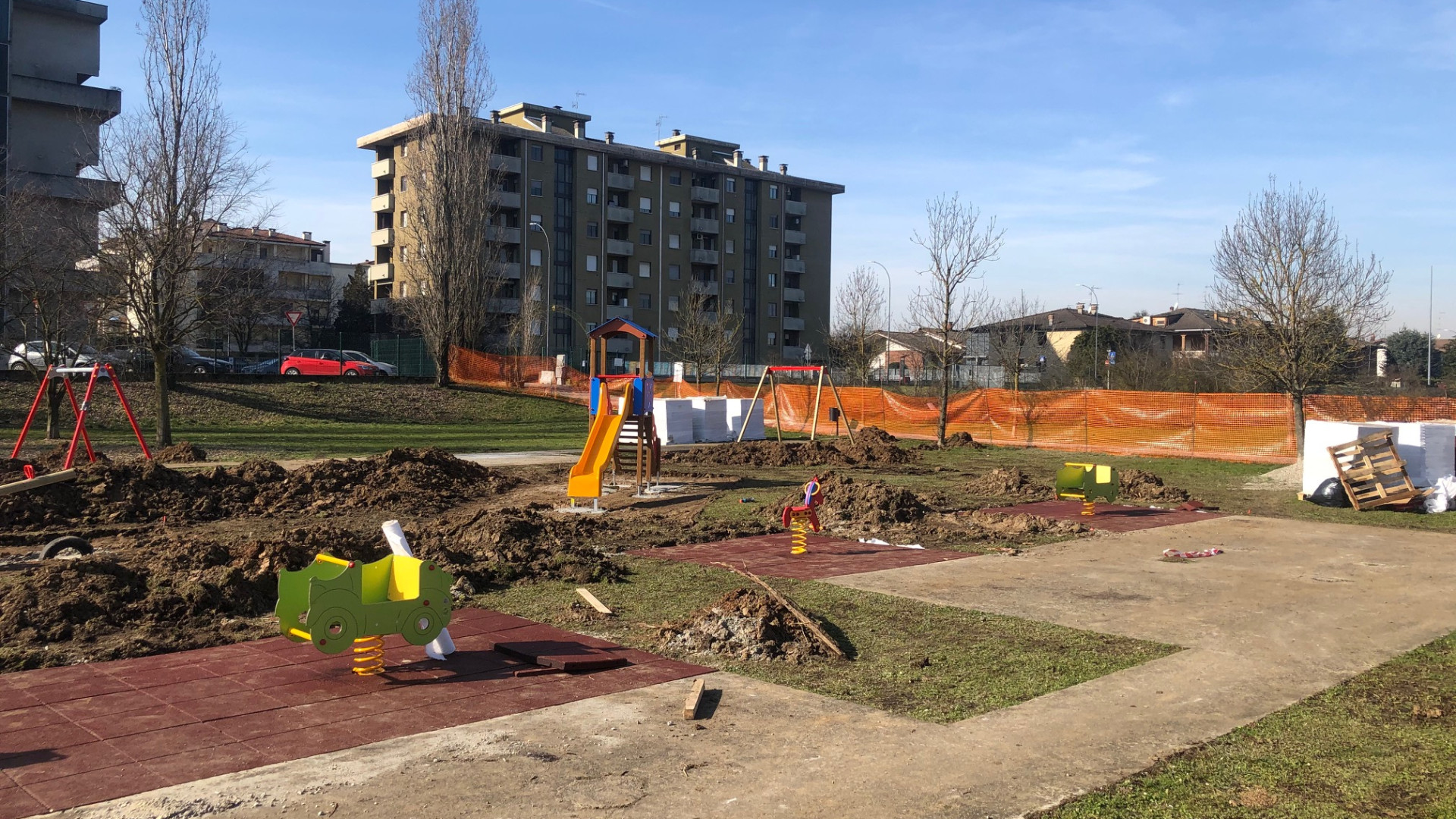 Montecucco, lavori in corso: “Qui il primo campo giochi inclusivo”