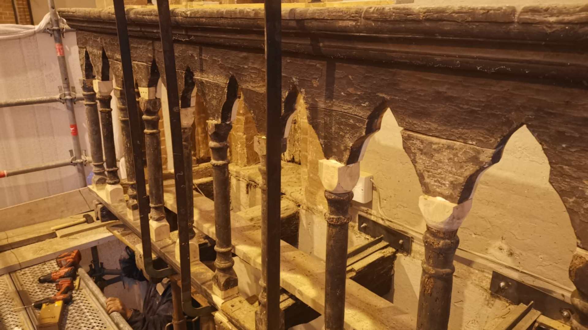 Chiesa di san Francesco, proroga ai lavori. Restauro dei ballatoi lignei