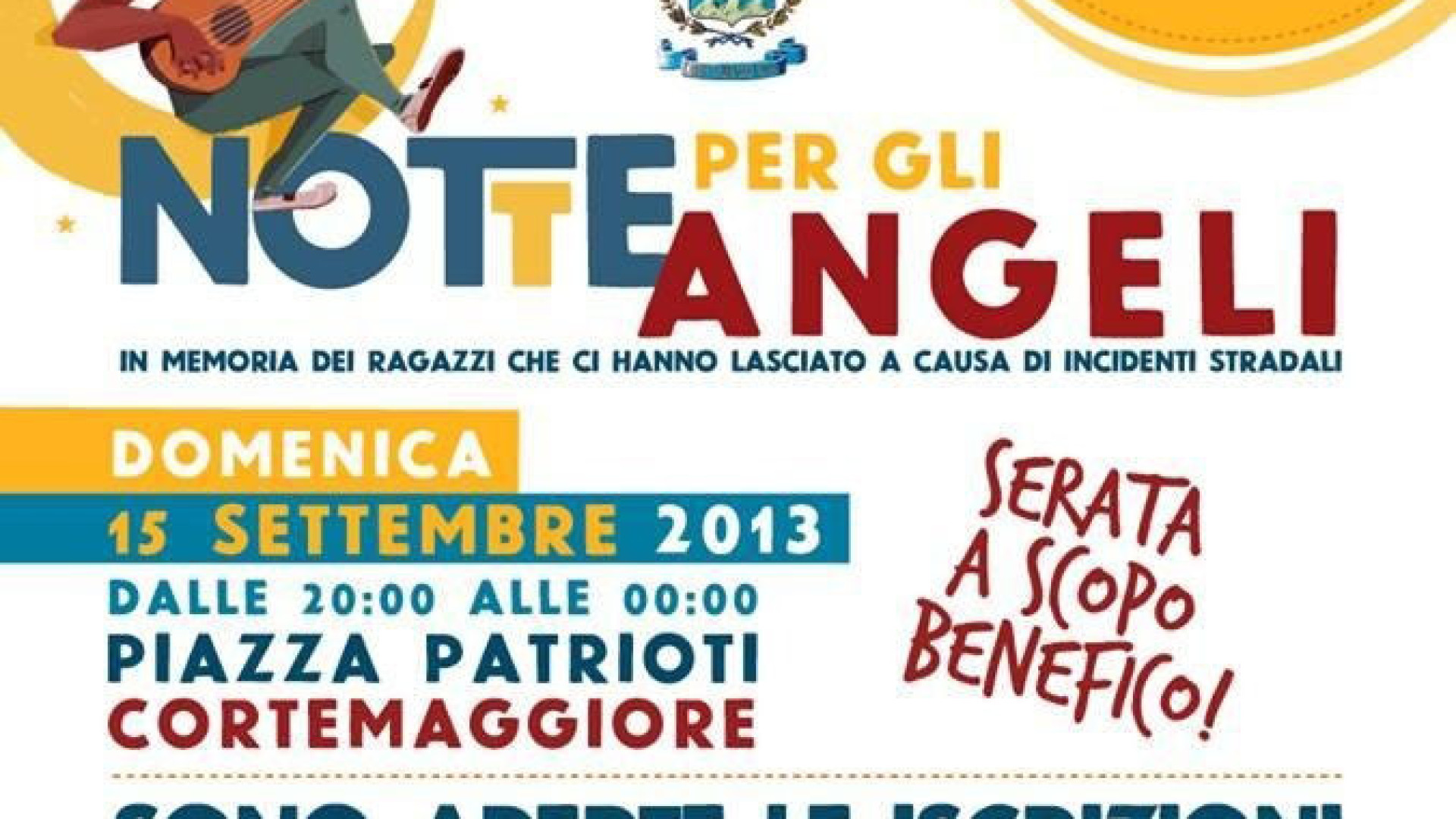 Giovani vittime della strada, stasera a Cortemaggiore la “Notte degli angeli”