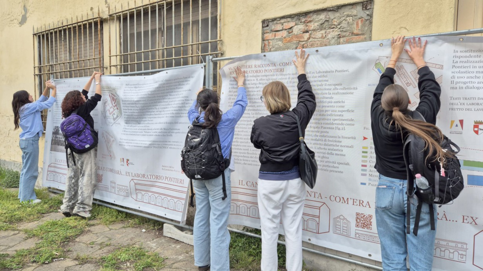"Il cantiere racconta", all'ex Laboratorio Pontieri i cartelloni del Cassinari