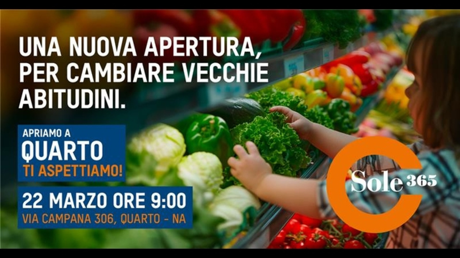 Nuova apertura Sole365 a Quarto