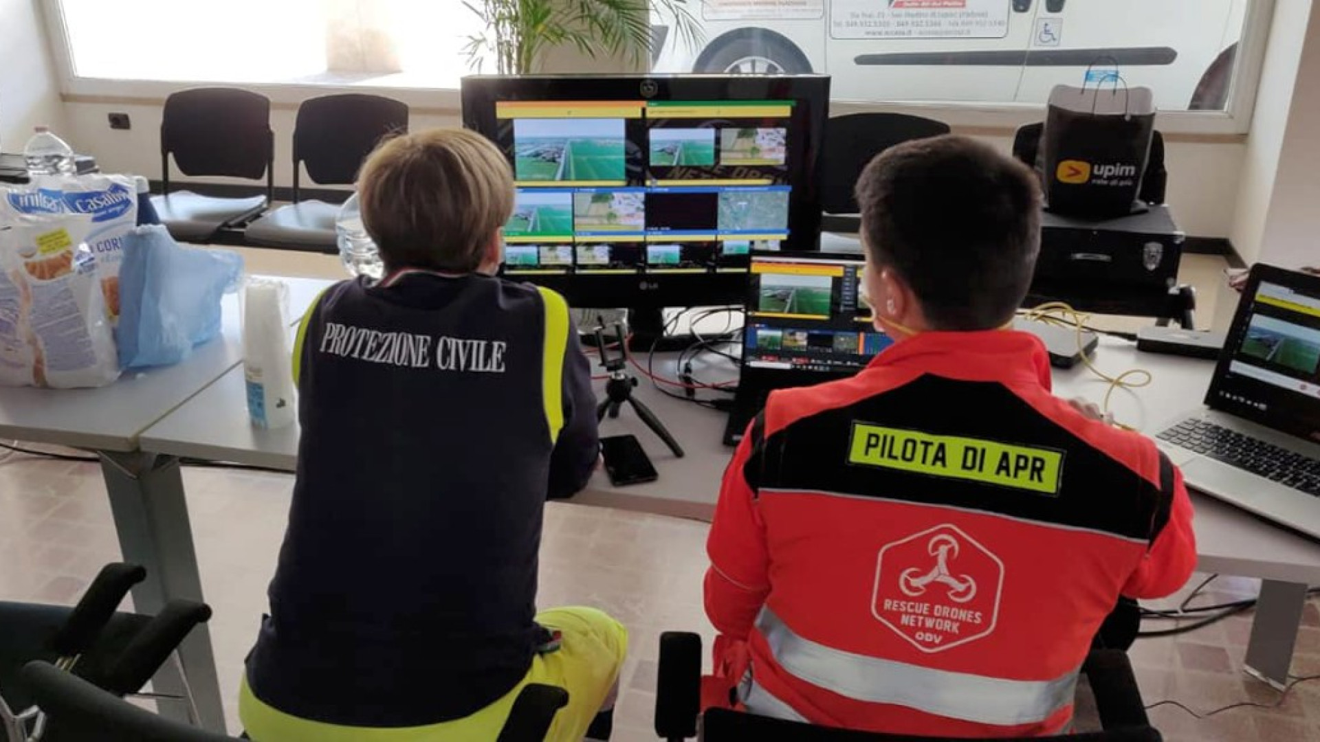 Protezione civile, esercitazione con i droni comandati da Veleia
