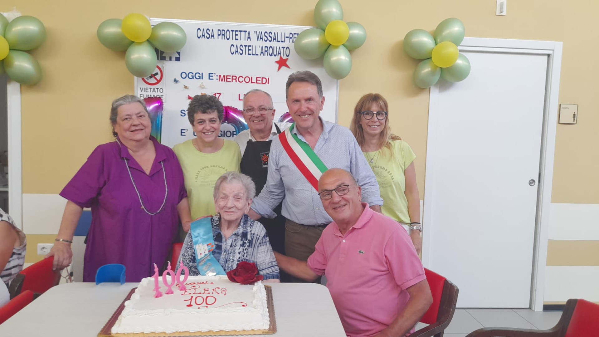 A Castell'arquato Elena festeggia i cento anni ballando il valzer