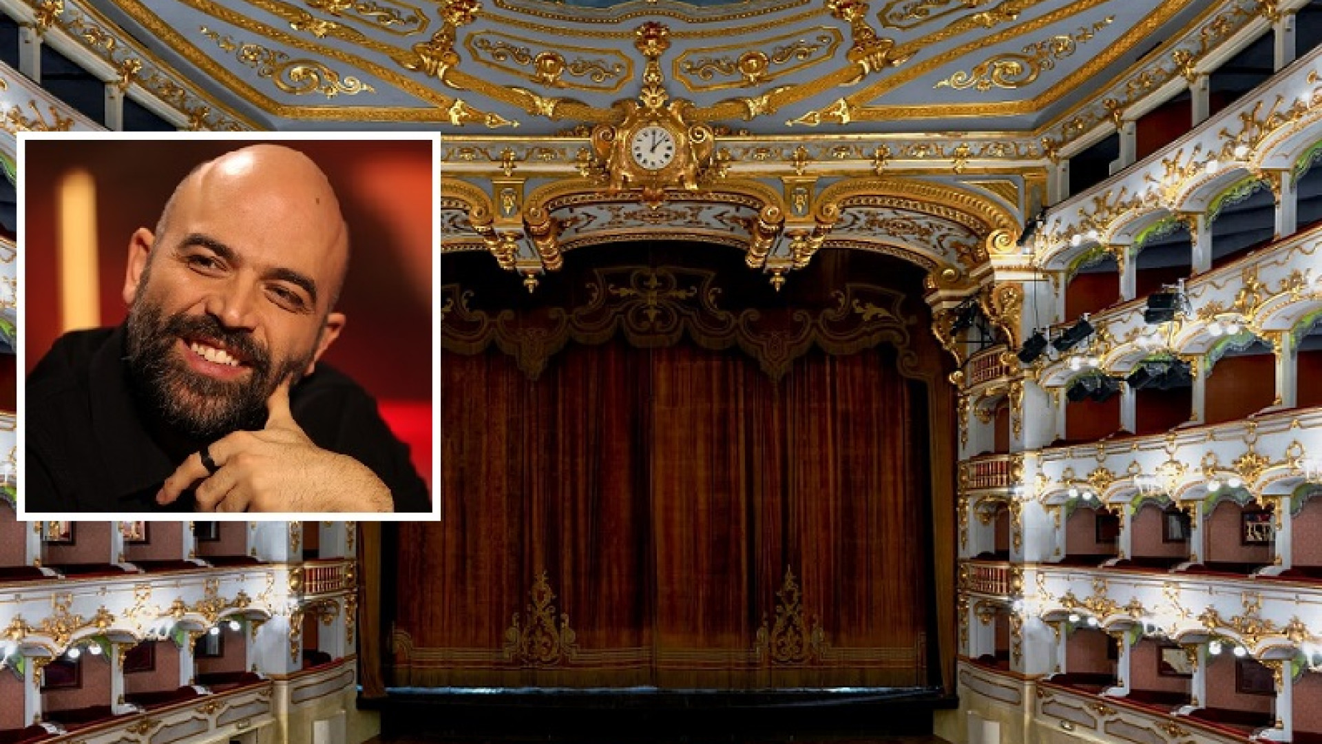Teatro Municipale soldout per Saviano. Maxischermo in piazza Sant'Antonino