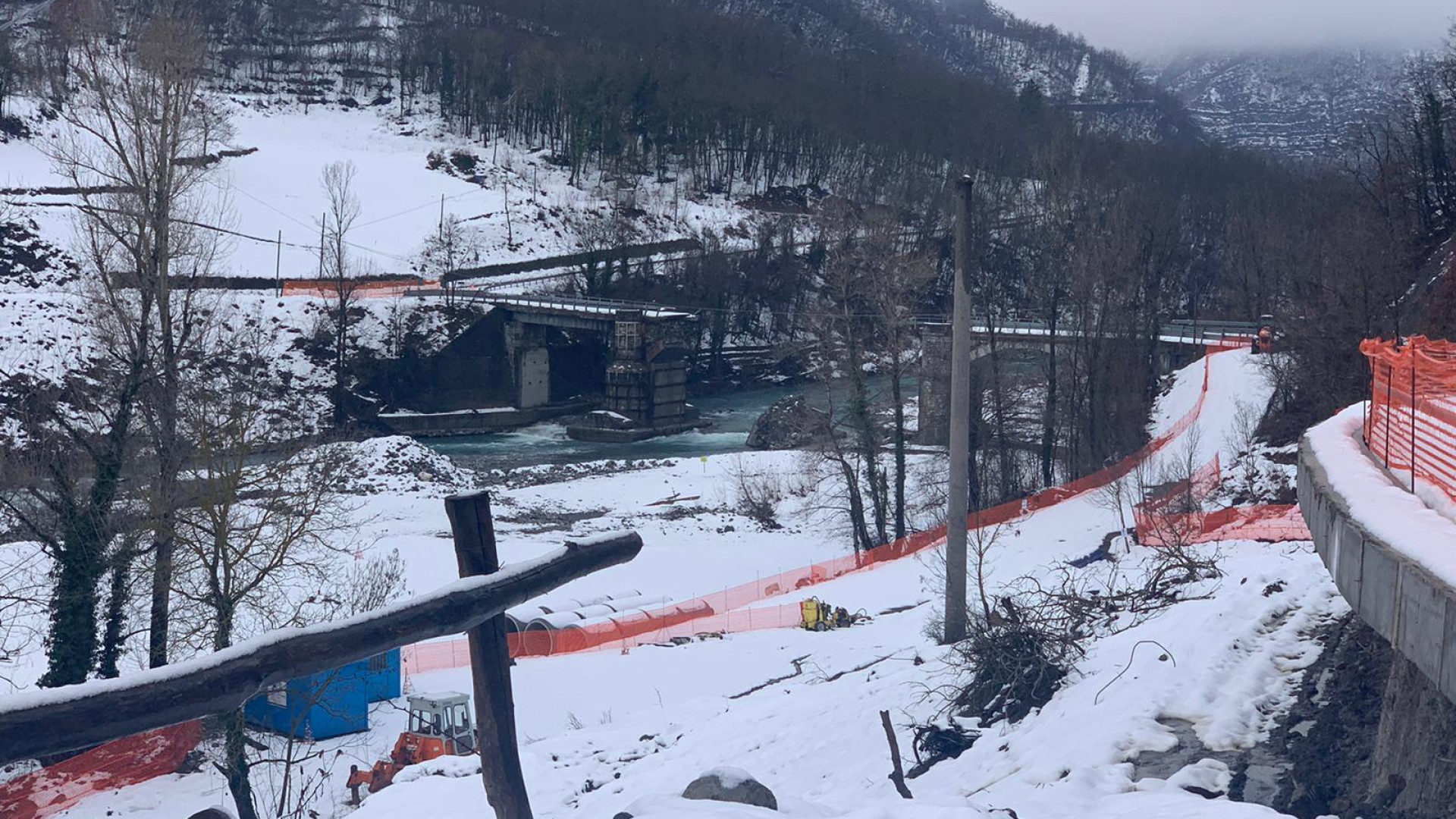Ponte Lenzino, si prova a riavviare il cantiere dopo il maltempo