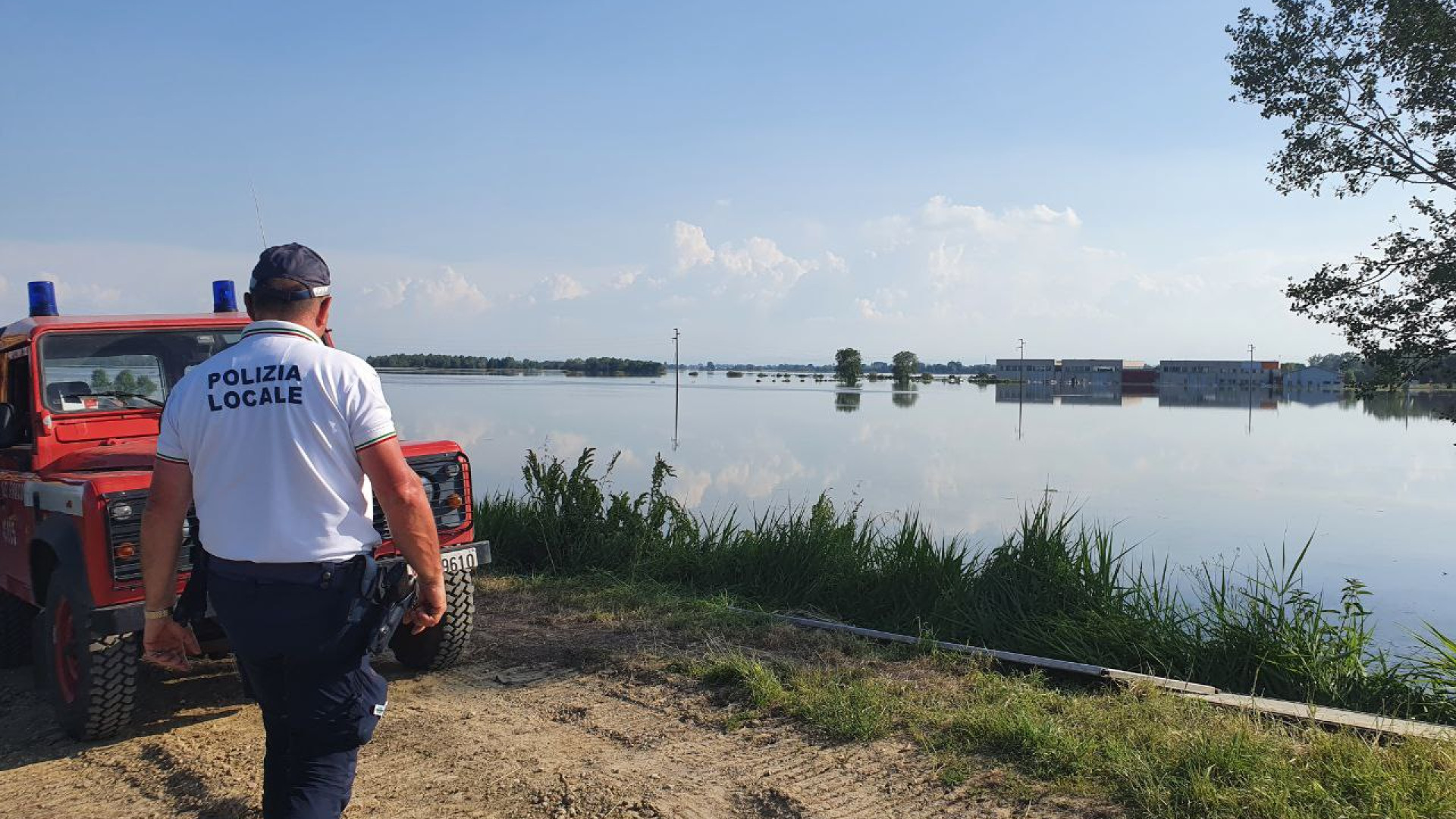 Anche la polizia locale dell'Unione Valnure Valchero in supporto alla Romagna