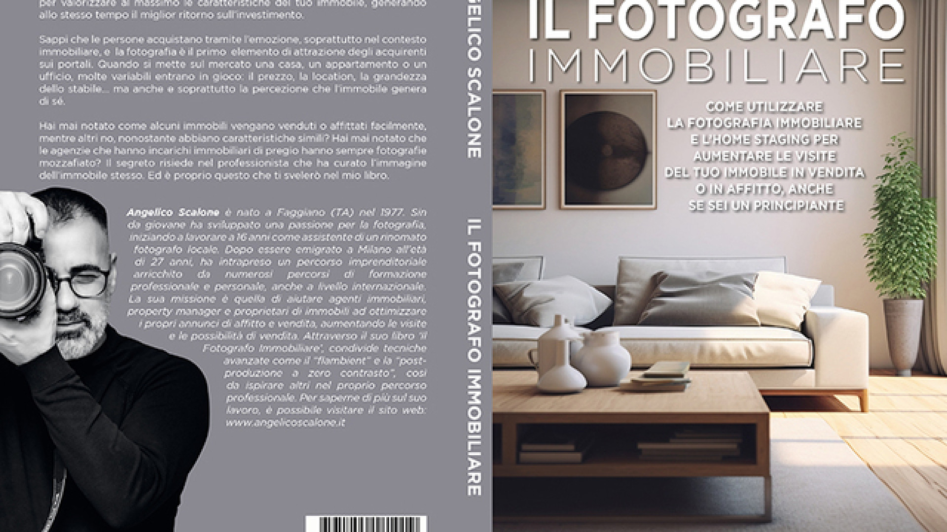Angelico Scalone lancia il Bestseller “Il Fotografo Immobiliare”